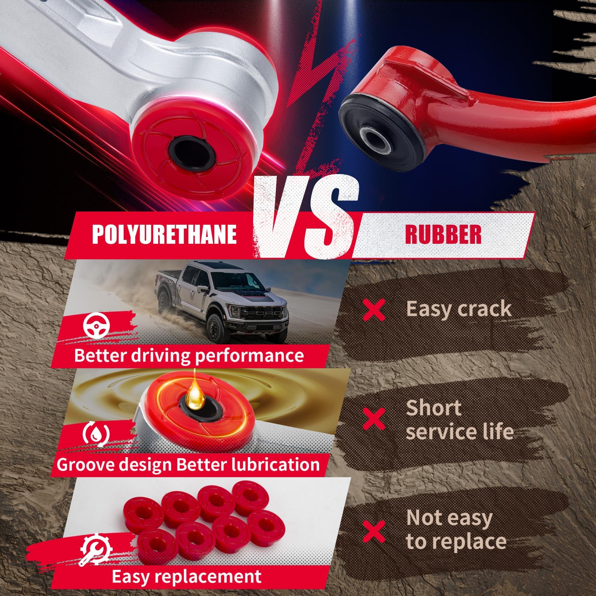 Ksp Adjustable Silverado Upper Control Arms, 2-4'' Aluminum Forged Control Arm Compatible With Ch-Evy Silverado Gmc Sierra 1500