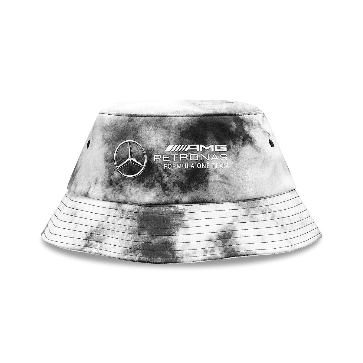Mercedes Amg Petronas Formula One Team - Tie Dye Bucket Hat - Grey - Unisex - Size: One Size
