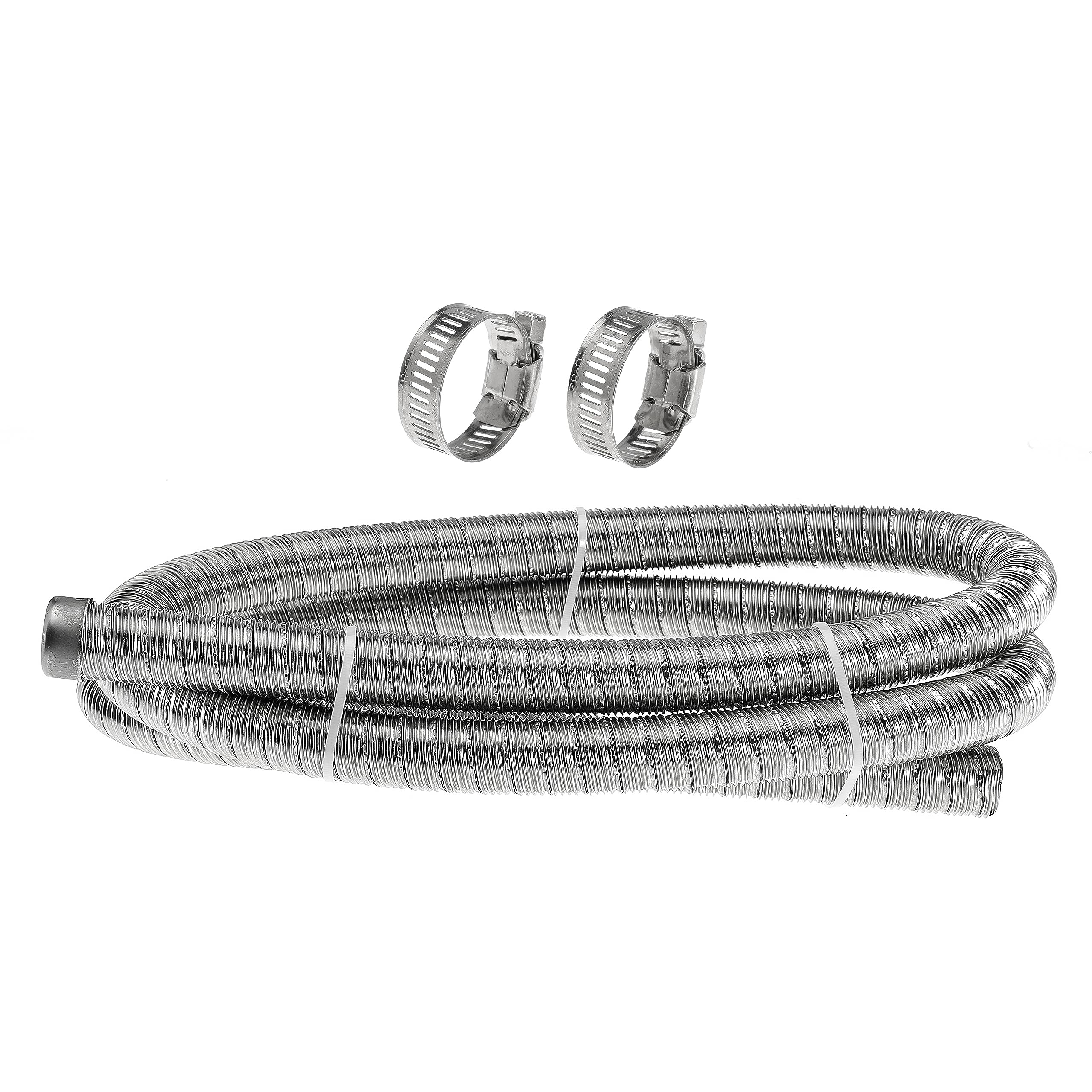 200cm 24mm Exhaust Pipe Parking Air Heaters with Clamps Double Stainless Steel