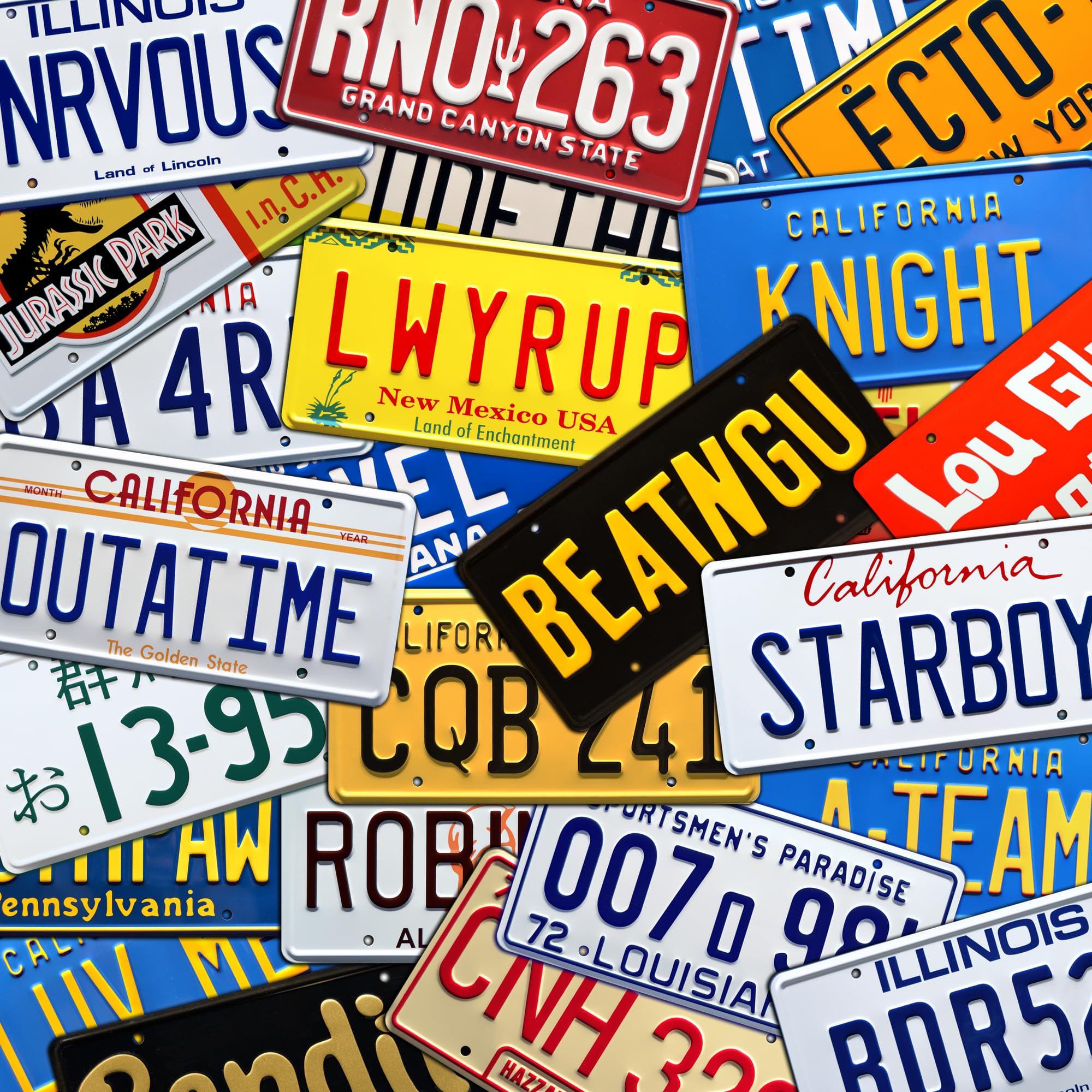 Celebrity Machines Iron Man | Stark 4 | Metal Stamped License Plate