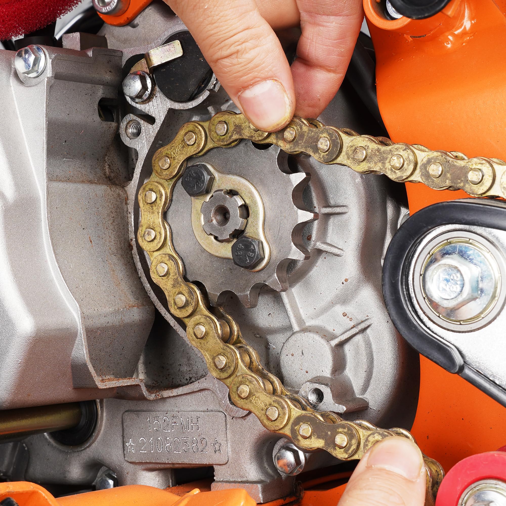 RUTU 428 Size 14 Tooth 17mm Front Engine Sprocket for 50cc-160cc ATV Dirt Bike Quad TaoTao Roketa Sunl