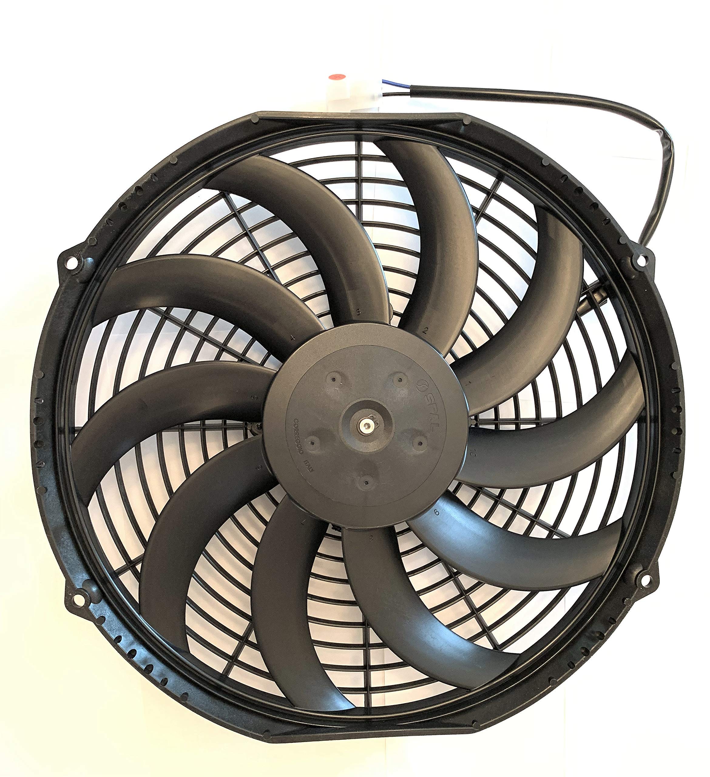 Spal 30101522 12'' Fan Puller Curved Blades 12 Volt High-Performance 1226 Cfm Va10-Ap50/C-61A