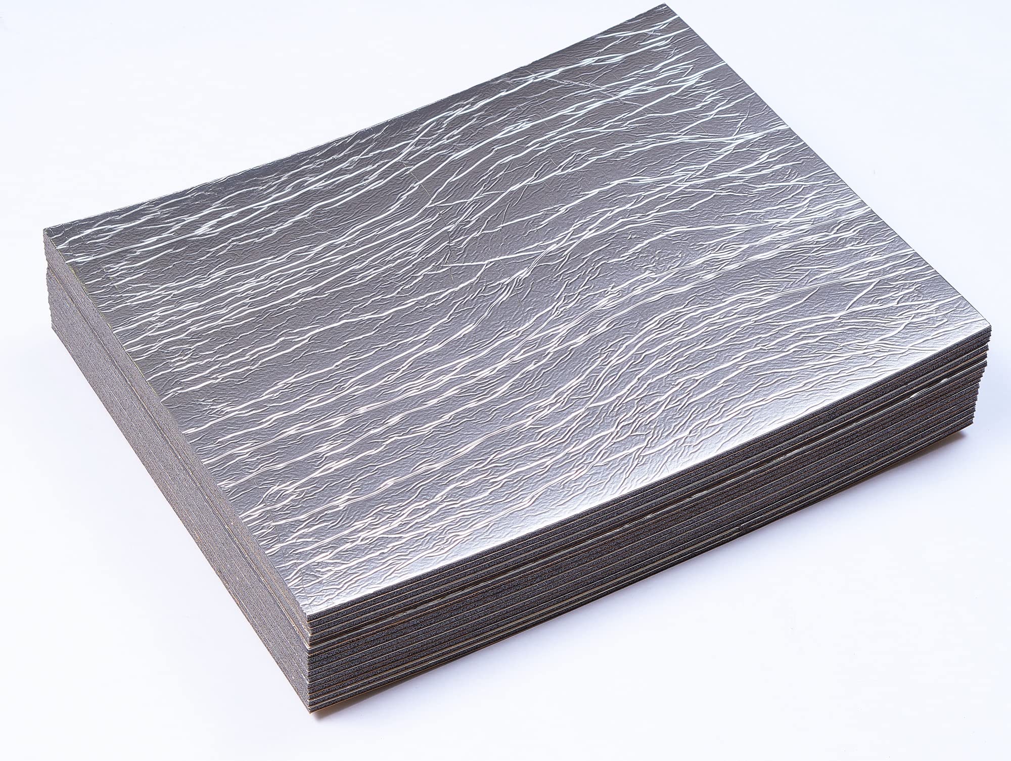 Siless Liner 157 Mil (4 Mm) 51 Sqft Aluminum Foil Finish Car Sound Deadening & Heat Insulation Closed Cell Foam - Pe Foam Sound