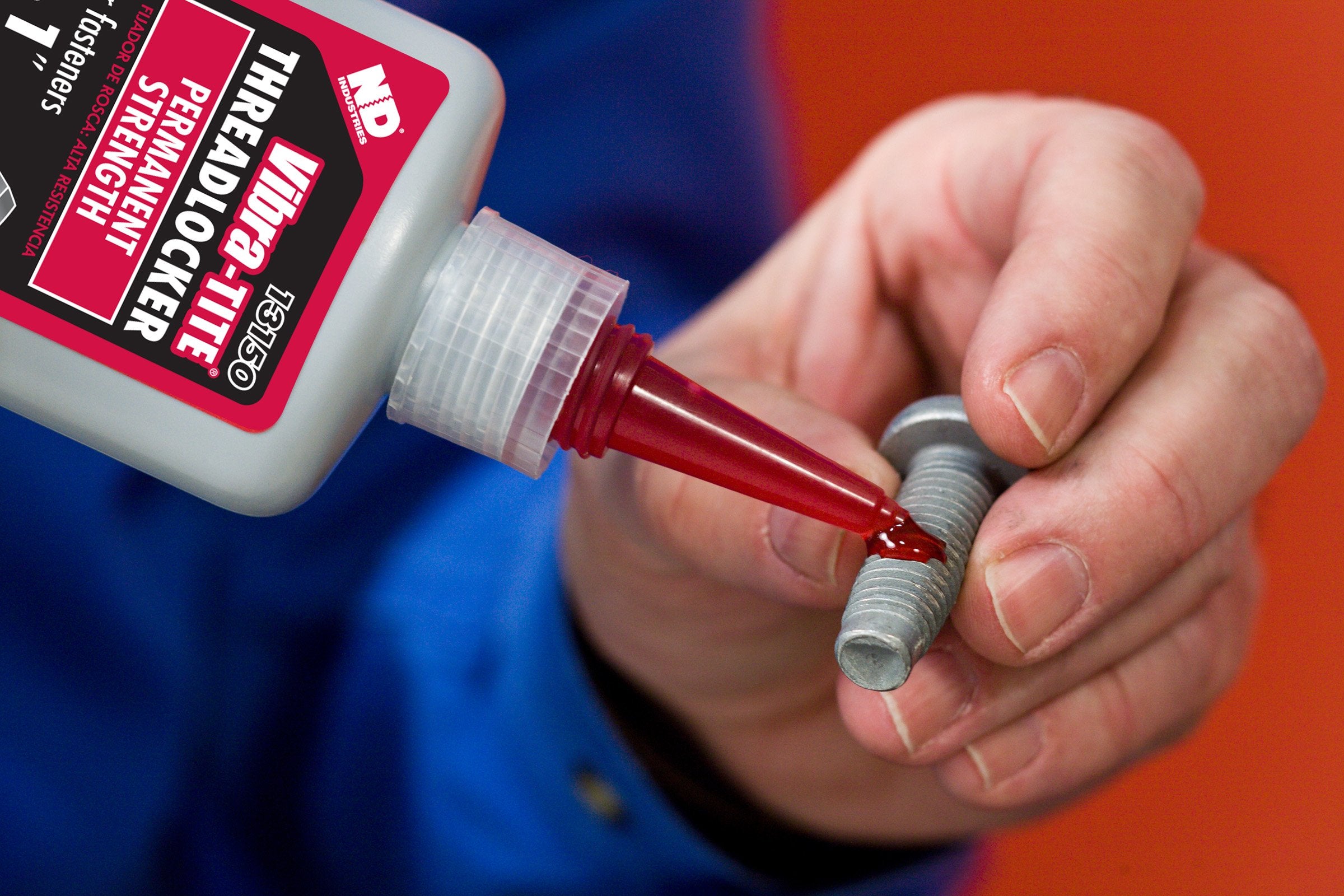 Vibra-Tite - 13150 131 Permanent Strength Anaerobic Threadlocker, 50 Ml Bottle, Red