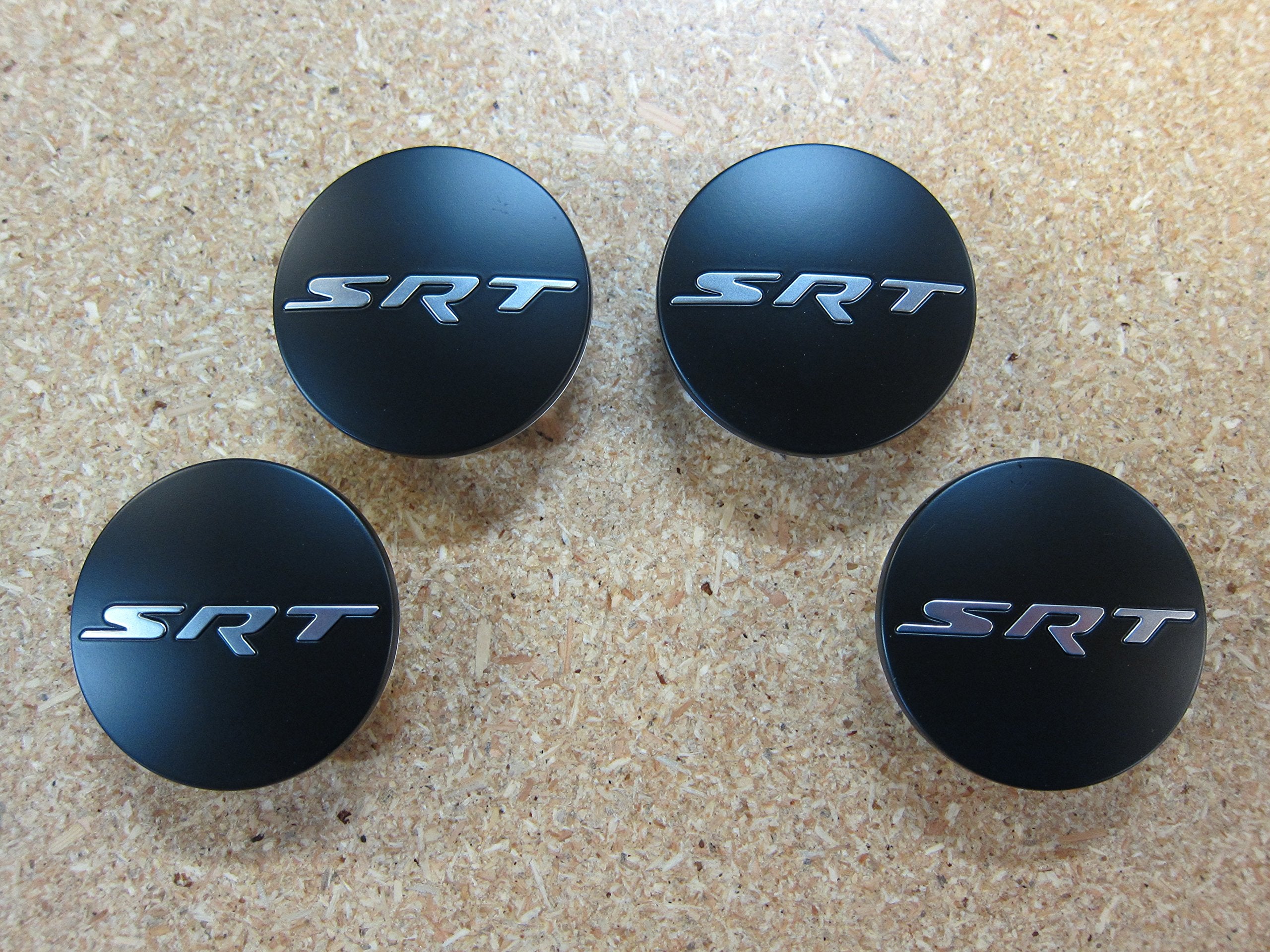 Mopar Dodge Challenger Charger Black Srt Wheel Center Cap Set Of 4 Oem