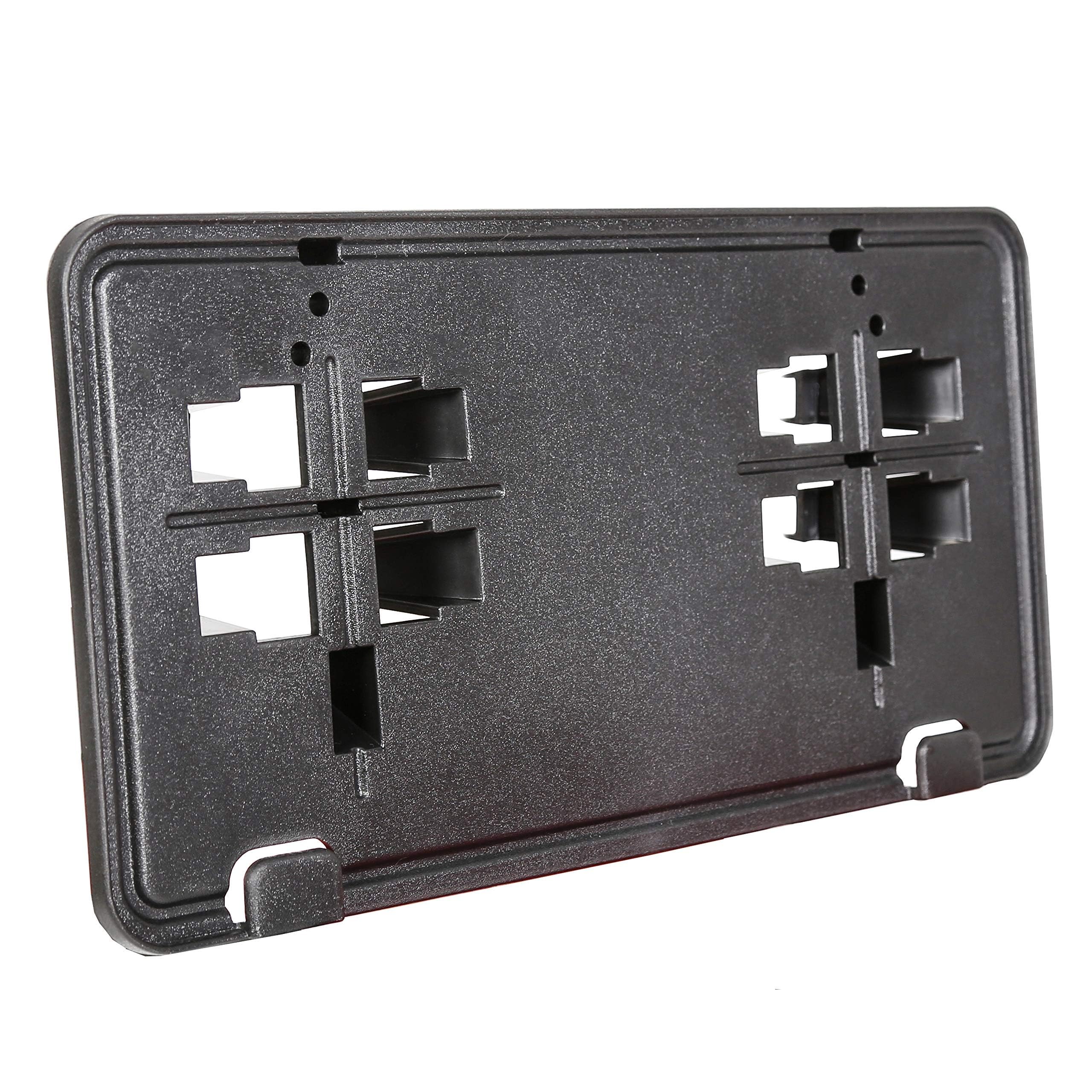 Ecotric Front License Plate Bracket Compatible With 2015-2017 Ford F-150 F150 Replacement For Fl3Z-17A385-B Fo1068166 Fo1068165