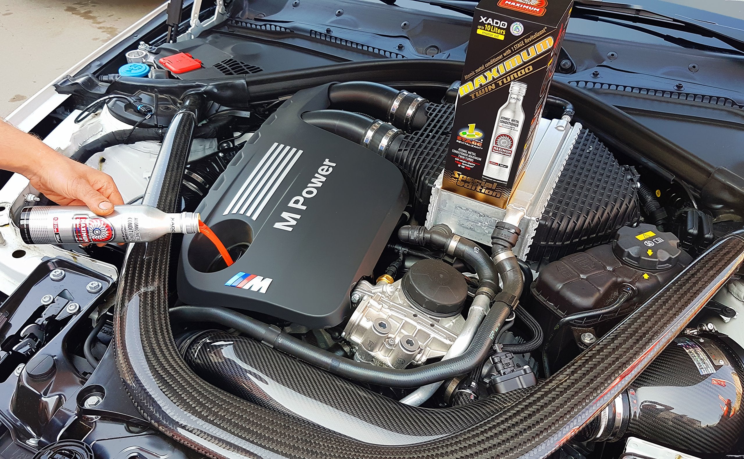 Xado Engine Oil Additive Metal Conditioner Engine Treatment - Wear Protection & Rebuilding Of Worn Metal - Premium Version - 1 S