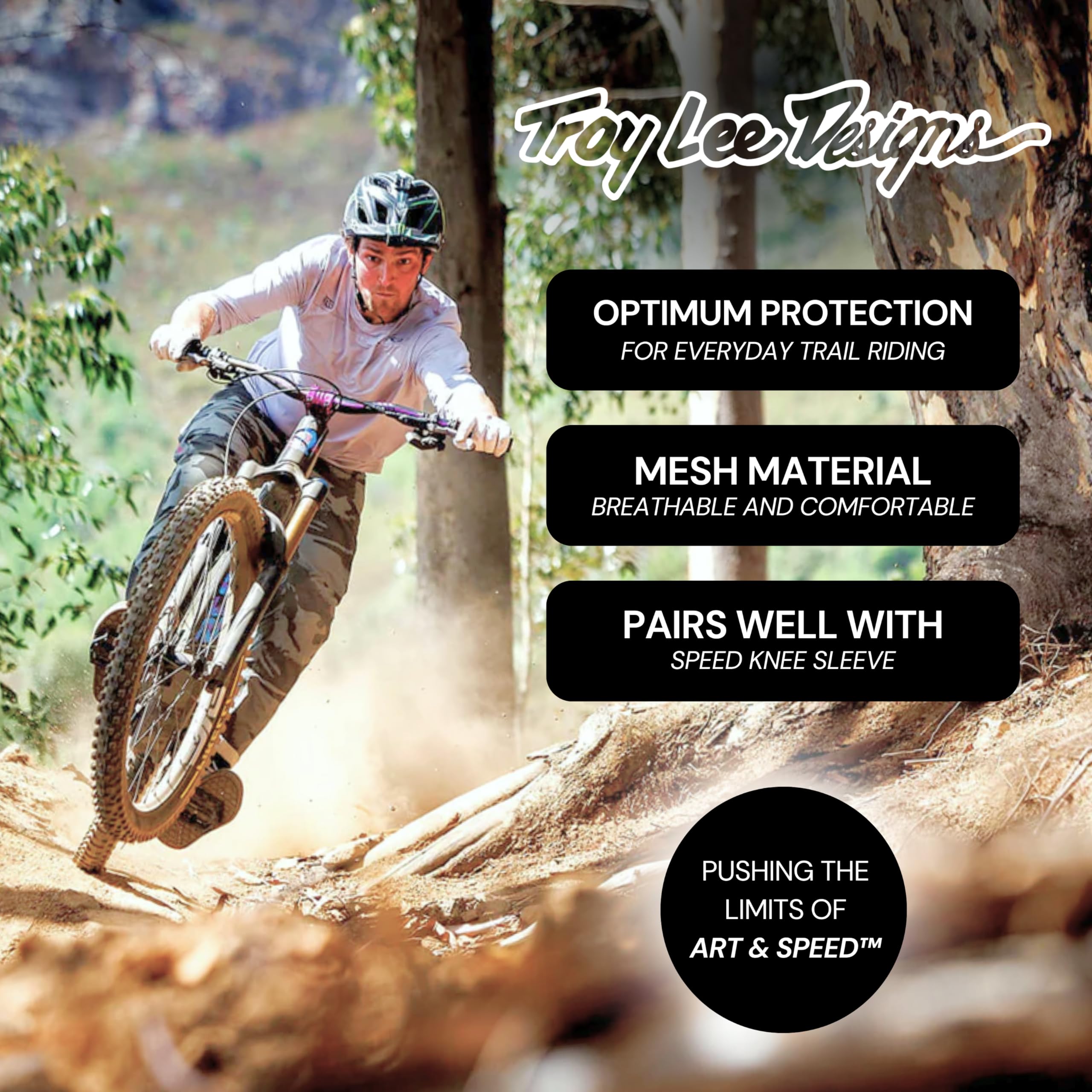 Troy Lee Designs Speed Elbow Guards Solid Black, Xs/S