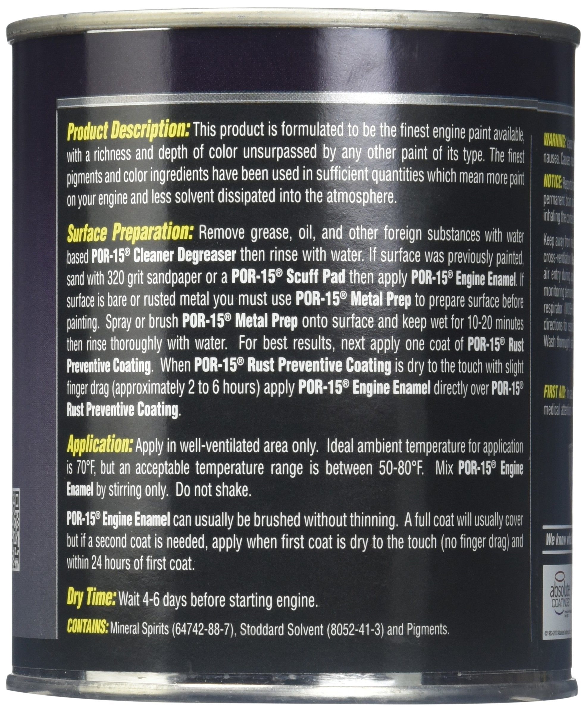 Por-15 Chrysler Turquoise Engine Enamel - 1 Pt. - High Temp Engine Paint