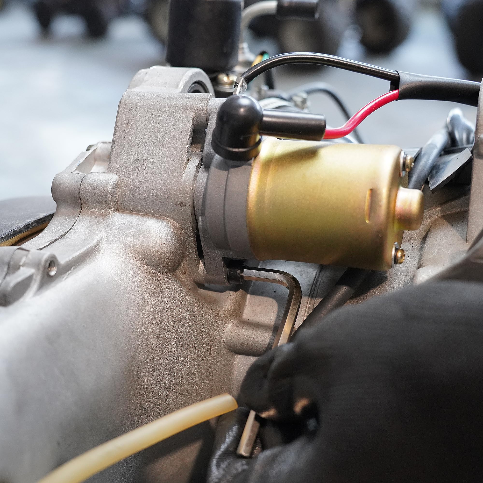 Starter Motor Compatible With Predator Sportsman Scramber 90 Outlaw 50 Atv, Replace Starter Oem Part # 0451692