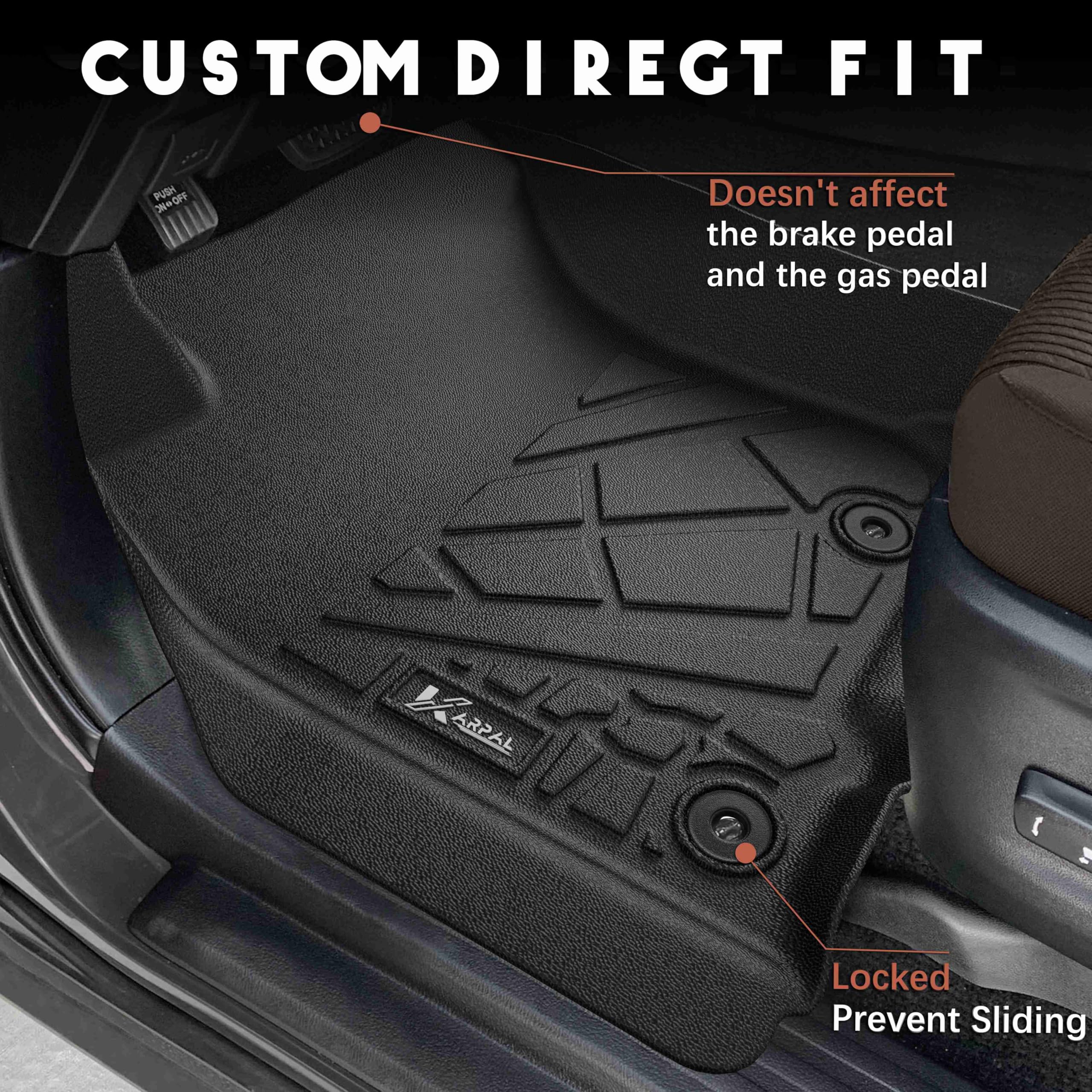 Karpal Floor Mats Cargo Liners | Fits 2013-2024 Toyota 4Runner 5Th Generation (Include Trd), Front & 2Nd Row & Cargo & Seats Bac