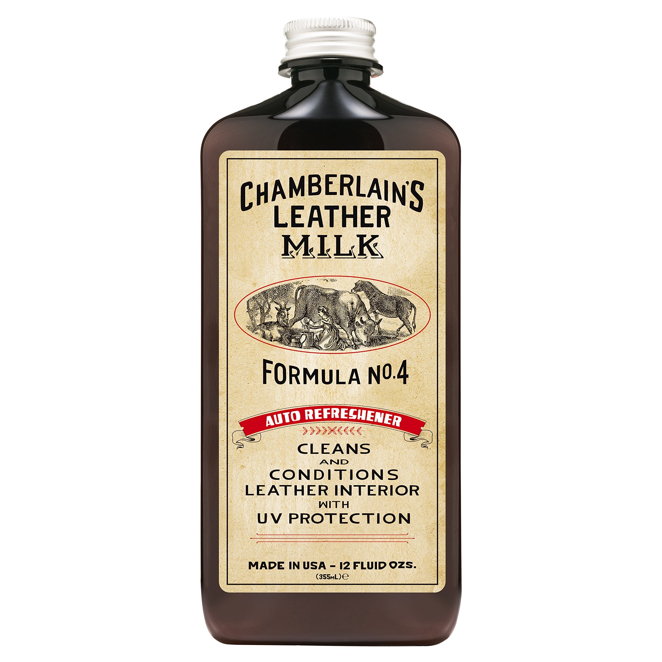 Leather Milk Auto Leather Conditioner And Cleaner With Uv Protection - Auto Refreshener No. 4 - All Natural, Non-Toxic Auto Leat