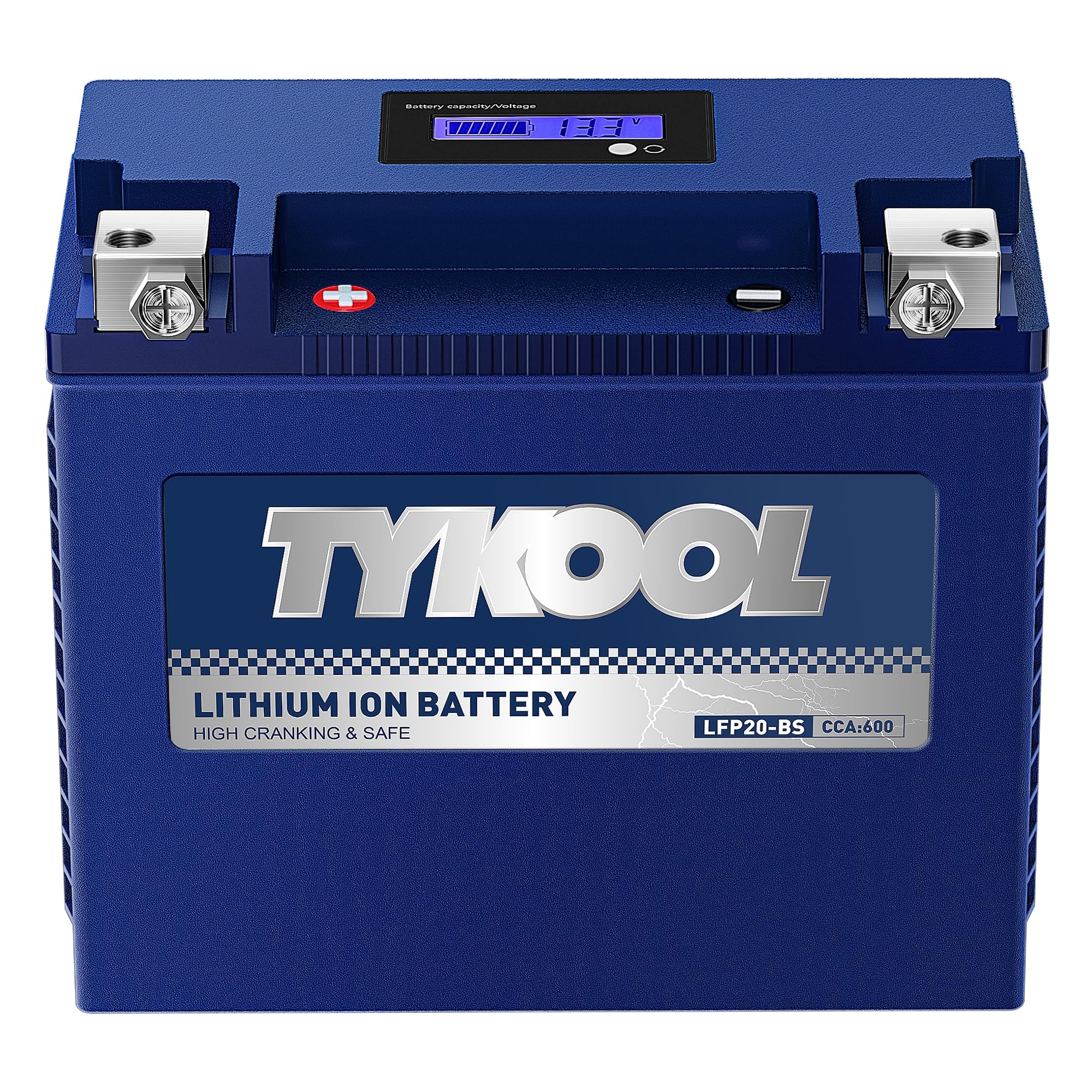 Ytx20-Bs/Ytx20H-Bs/Gyz20H Lithium Lifepo4 Motorcycle Battery, 600Cca,12Ah,Built In Bms, Powersports Battery,For Atv,Utv,Jet Ski,