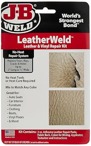 J-B Weld 2130 Vinyl And Leather Repair Kit, 3 Oz