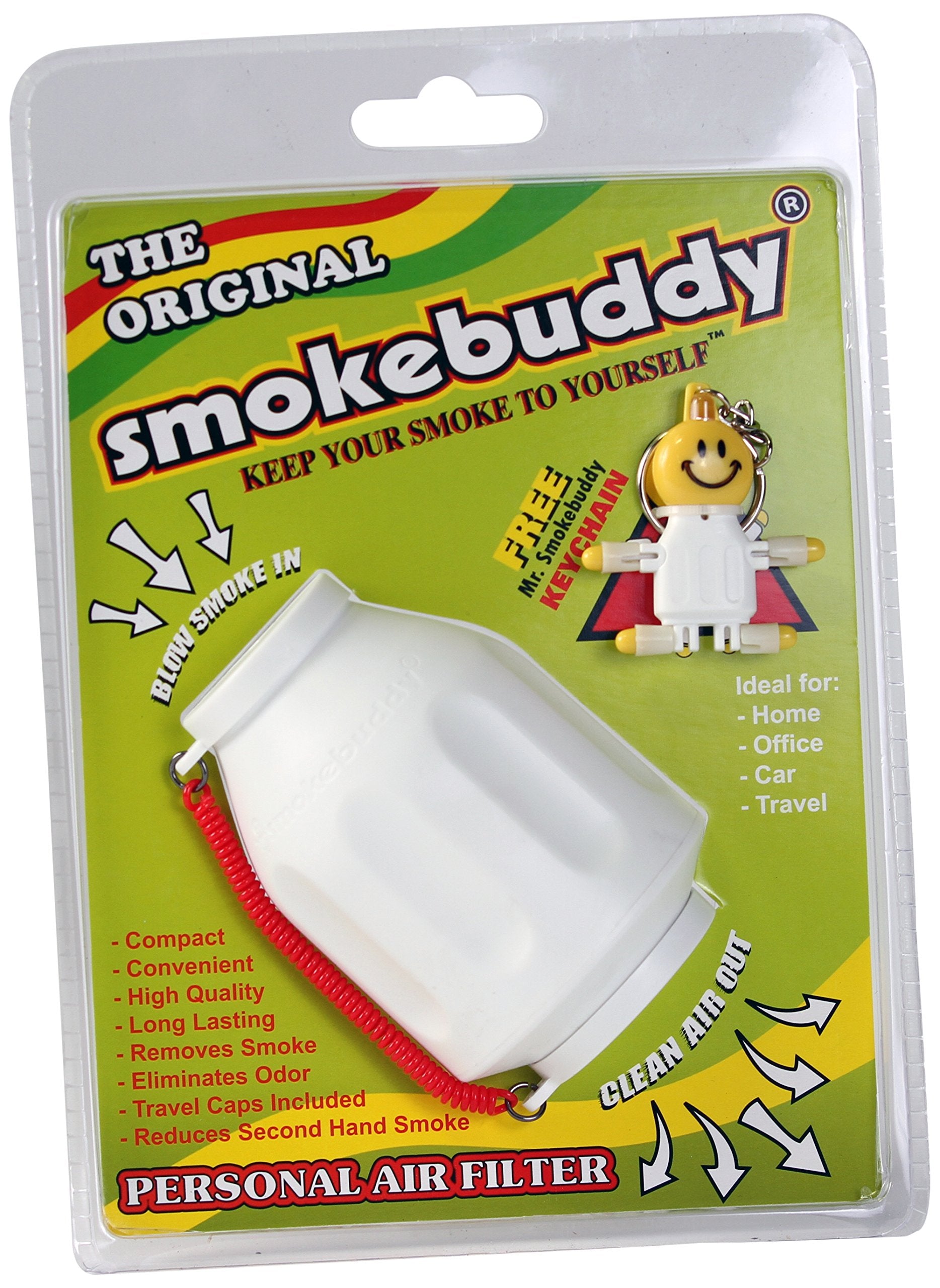 Smoke Buddy 0159-Wht Personal Air Filter, White