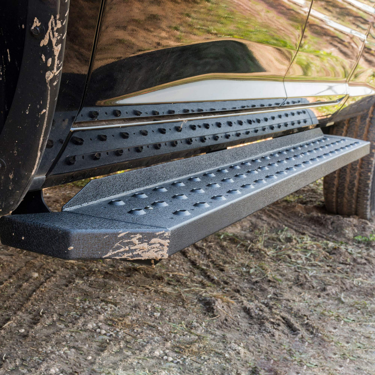 Aries 2055515 Ridgestep Black Steel 6-1/2 X 85-Inch Truck Running Boards, Select Ram 1500, 2500, 3500, 4500, 5500