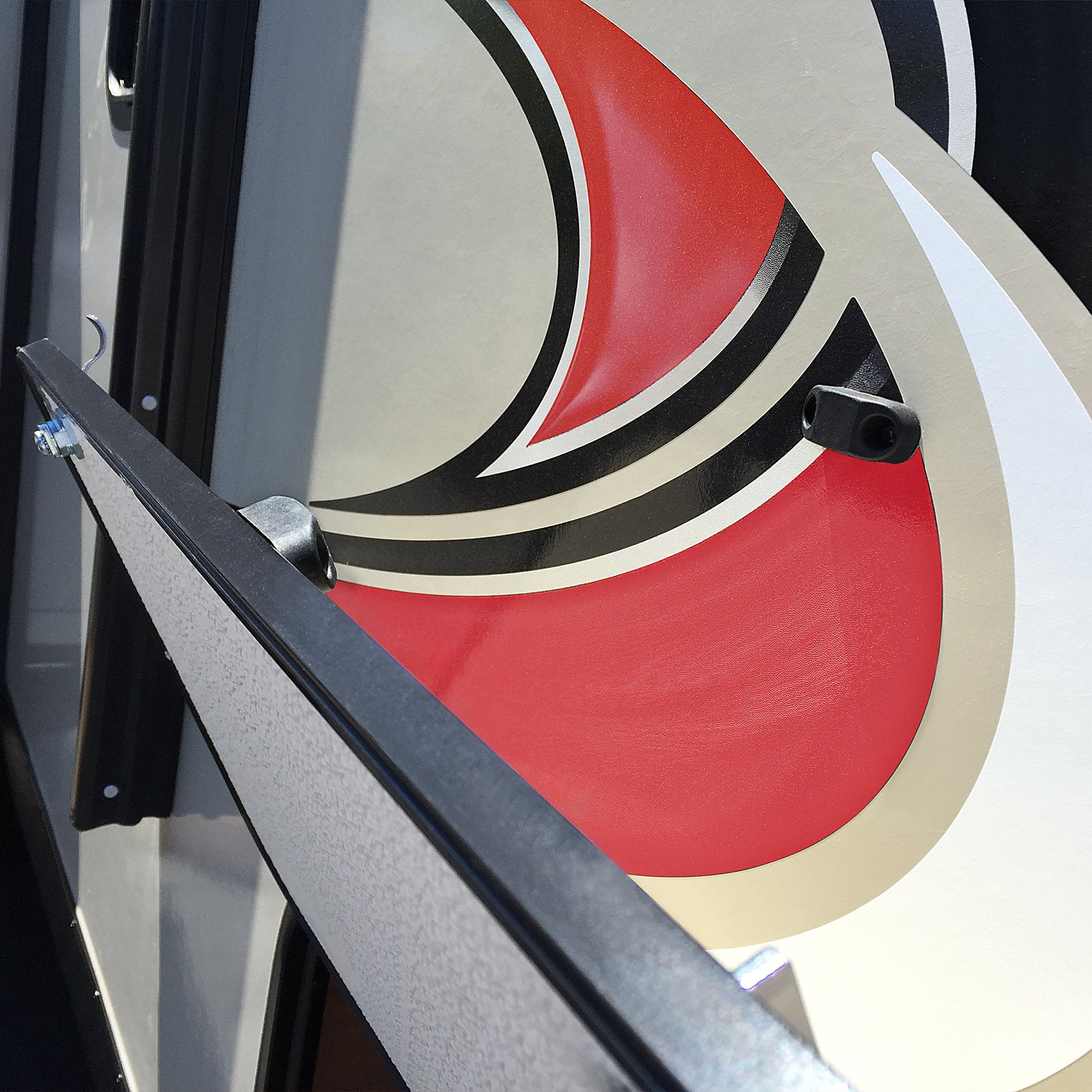 Camp'N Rv Magnetic Door Holder (Black 2-Pair) Rv Magnetic Door Catch & Rv Door Magnet For Secure Closure - Trailer Door Holder With Mounting Hardware & Double Sided Tape - Rv Door Holder