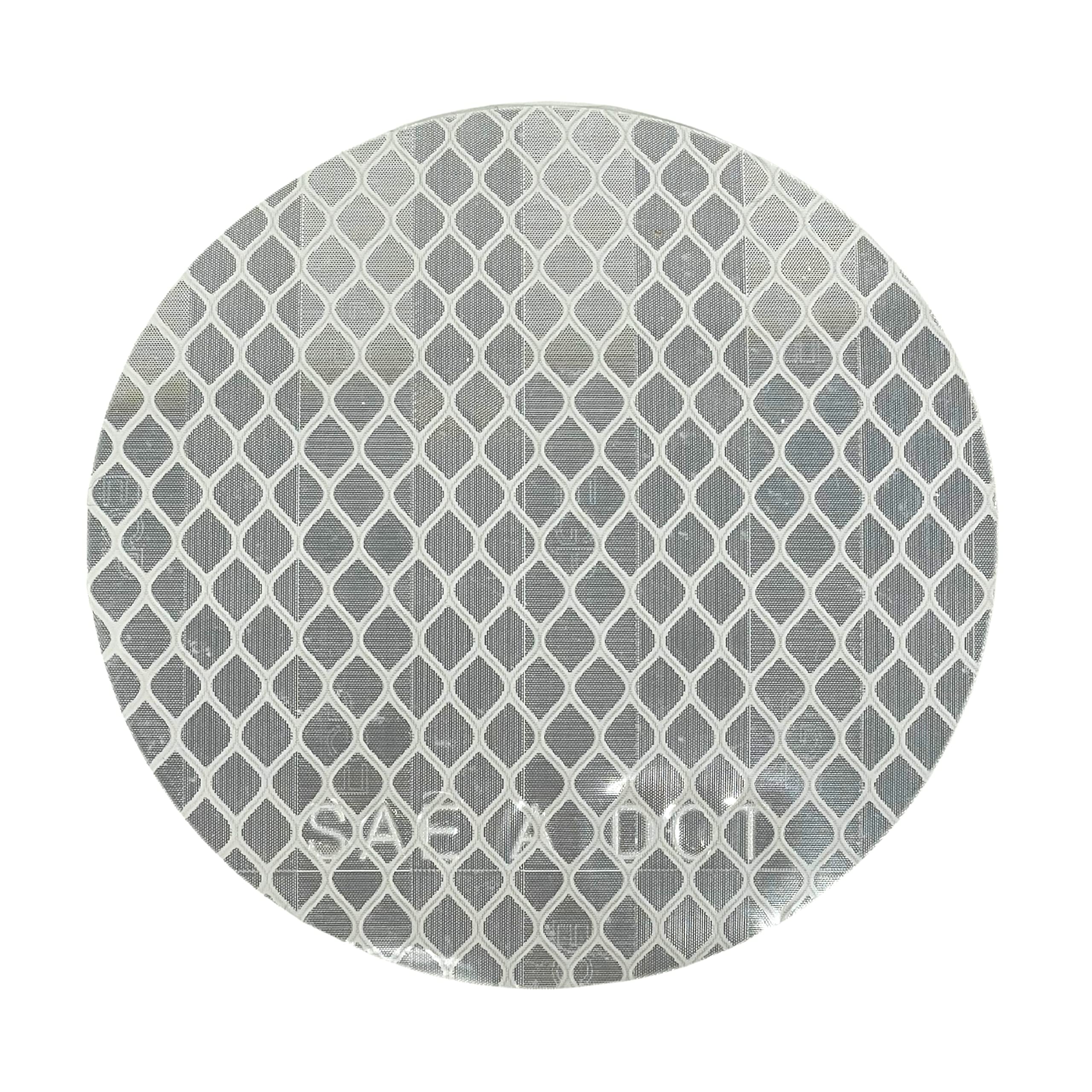 [All Star Truck Parts] 3'' Inch Round Dot-Sae Amber/Red High Visibility Reflective Stick-On Prism Reflector Strong Weatherproof