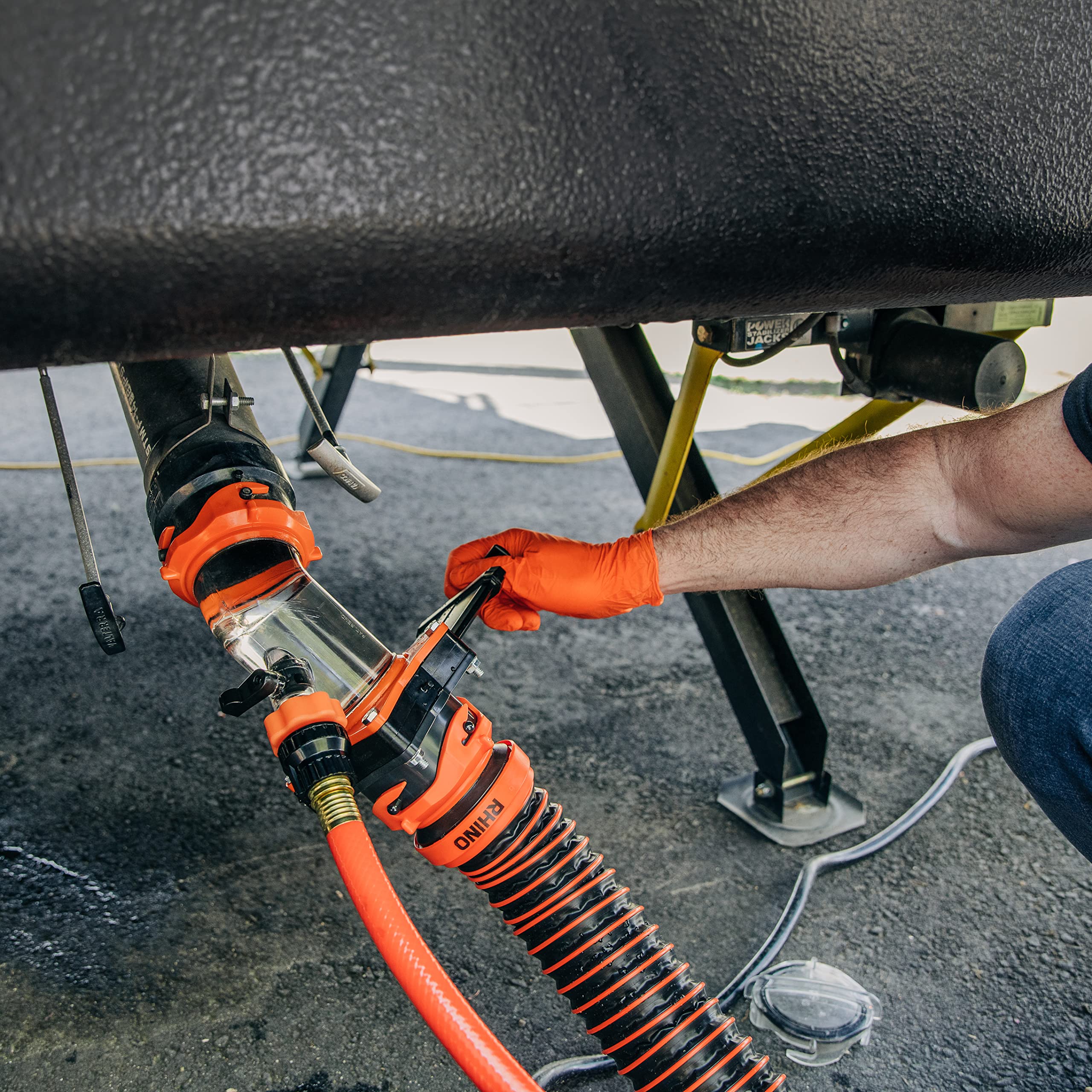 Camco Rhino Blaster Rv Tank Rinser With Gate Valve & Backflow Preventer - Camco Rv Accessories For Waste Tank Cleaning - Essenti