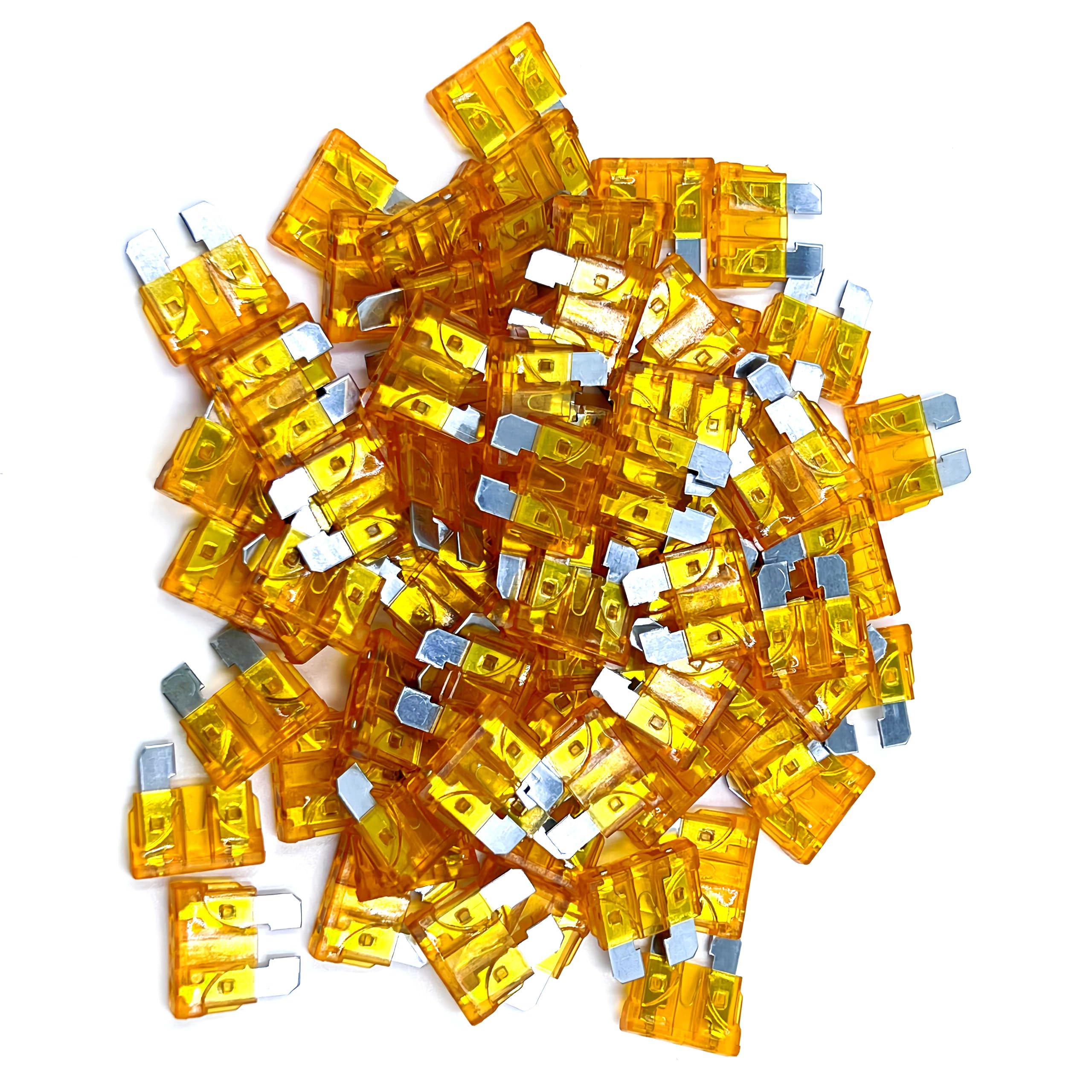 Xjlsgxusg 80Pcs 5Amp Standard Car Fuses, Blade Fuse Assortment Kit For Car, Marine, Truck, Rv Fuse Replacement