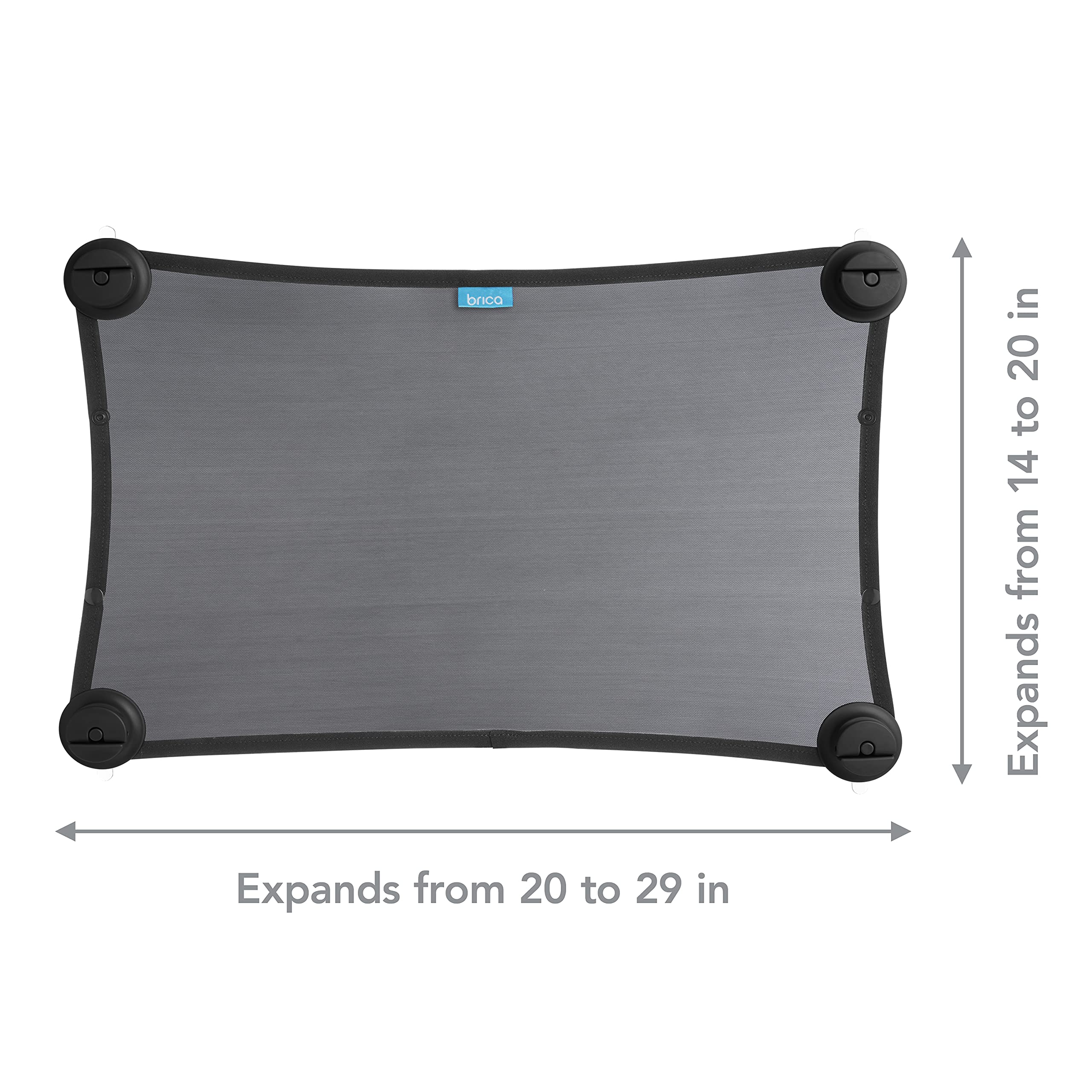 Munchkin Brica Stretch to Fit Car Window Sun Shade, Helps Block UVA/UVB Rays