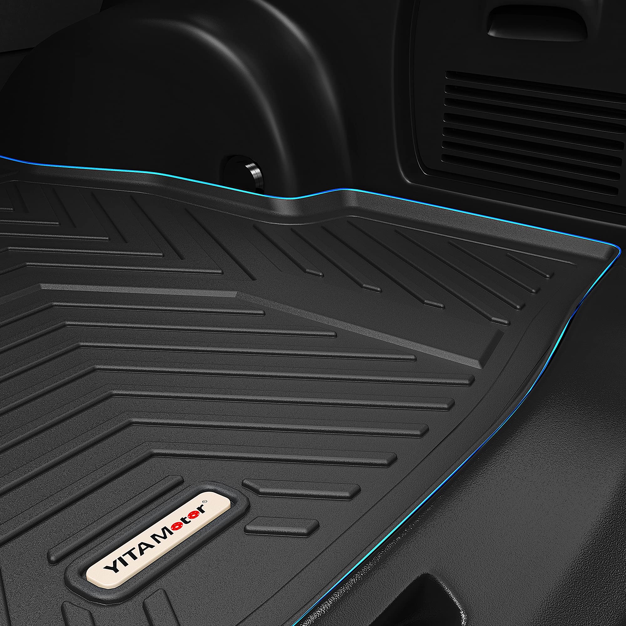 Yitamotor Cargo Trunk Liners Compatible With 2013-2019 Ford Escape, Custom Fit Cargo Mats Black Tpe All Weather Protection Trunk