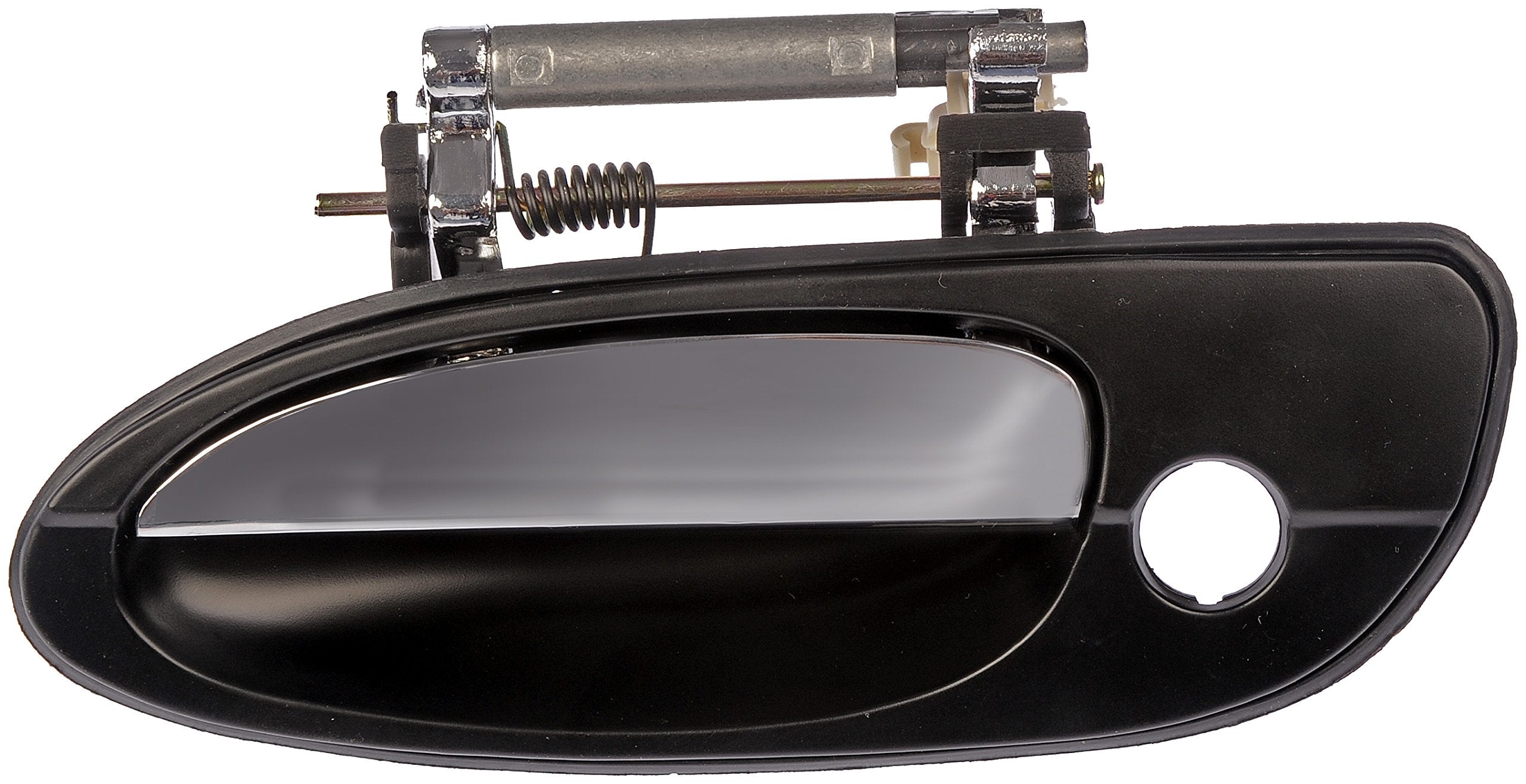 Dorman 80810 Front Driver Side Exterior Door Handle Compatible With Select Nissan Models, Black And Chrome