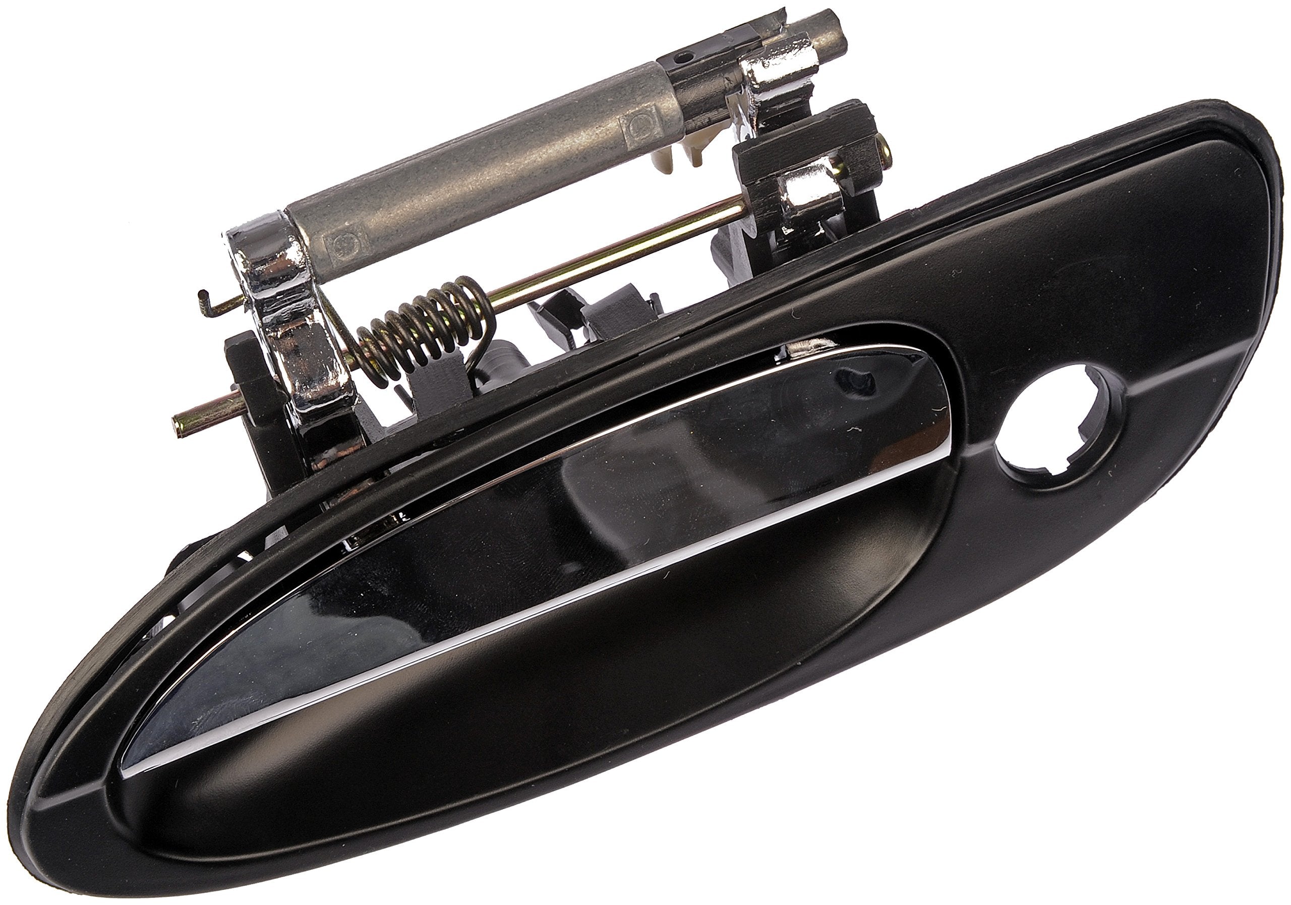 Dorman 80810 Front Driver Side Exterior Door Handle Compatible With Select Nissan Models, Black And Chrome