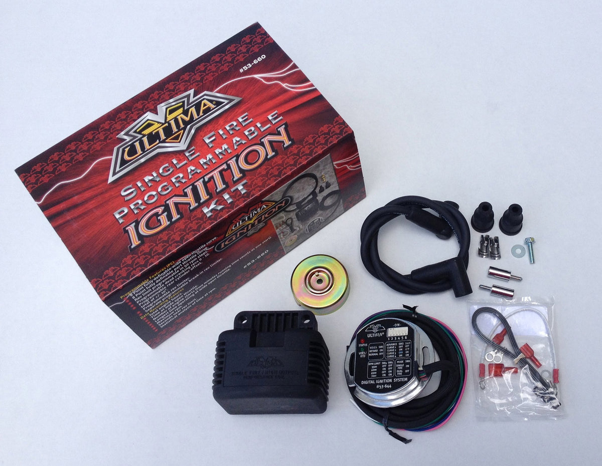 Ultima Kit Ultima Single Fire Ignition Kit for Evolution Sportsters & Big Twins ...