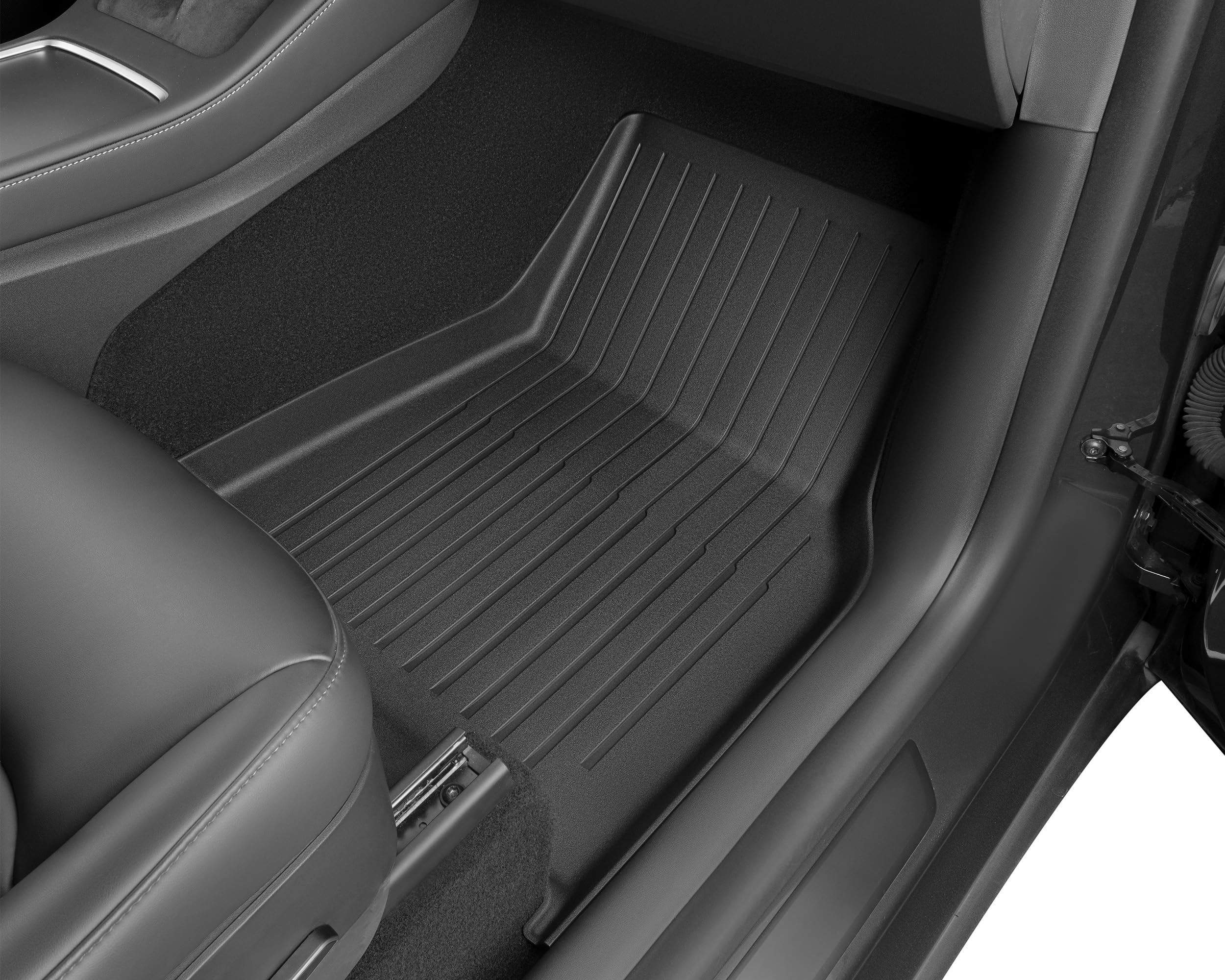 SUPER LINER Tesla Model Y Juniper Floor Mats 2025 2026 | Custom Fit All-Weather 7-Piece Set TPE Material | Model Y Juniper Back