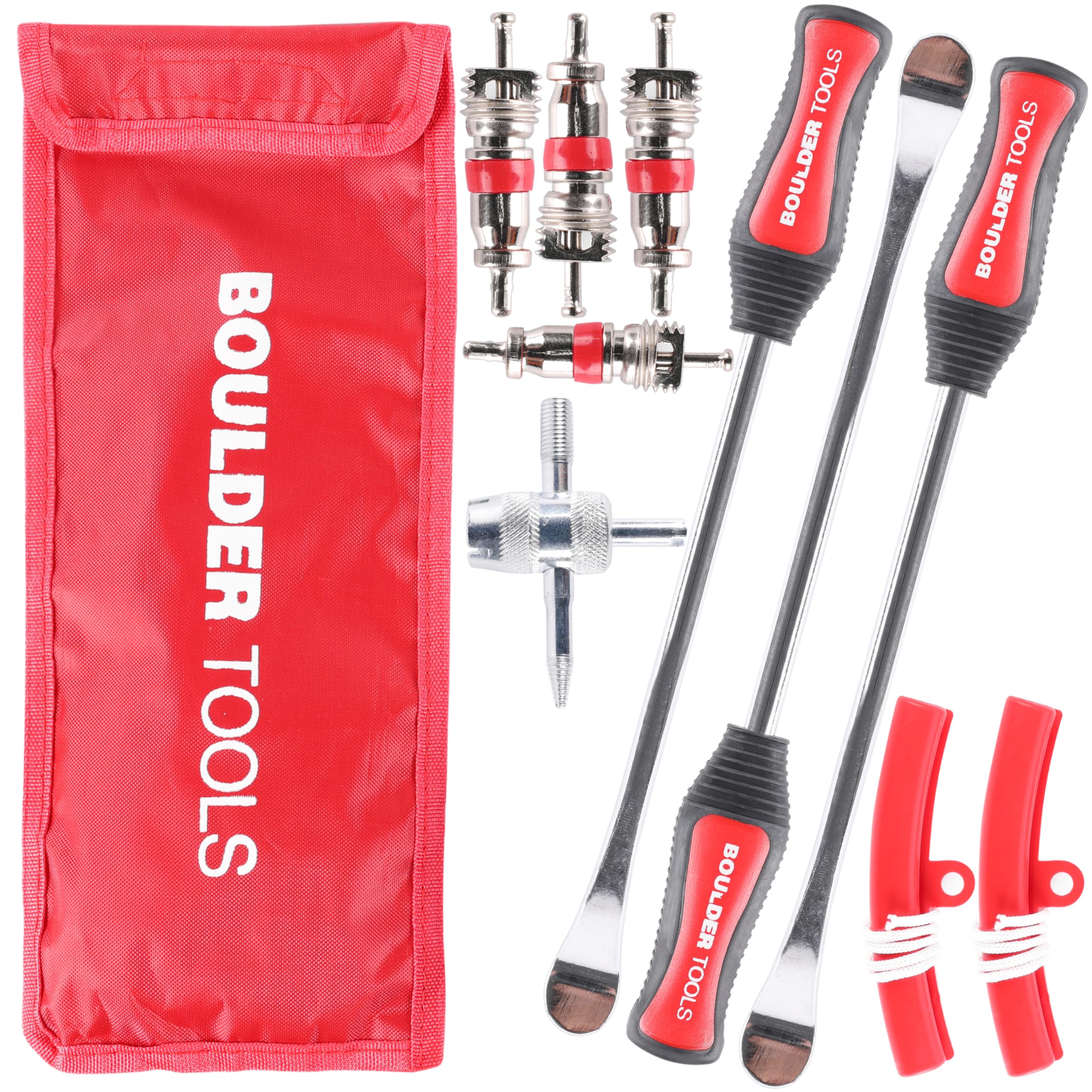 Boulder Tools Tire Spoons - Tire Changing Tool - Motorcycle Tire Spoons - Durable, Easy-To-Use For Safe & Quick Tire Repair - Di