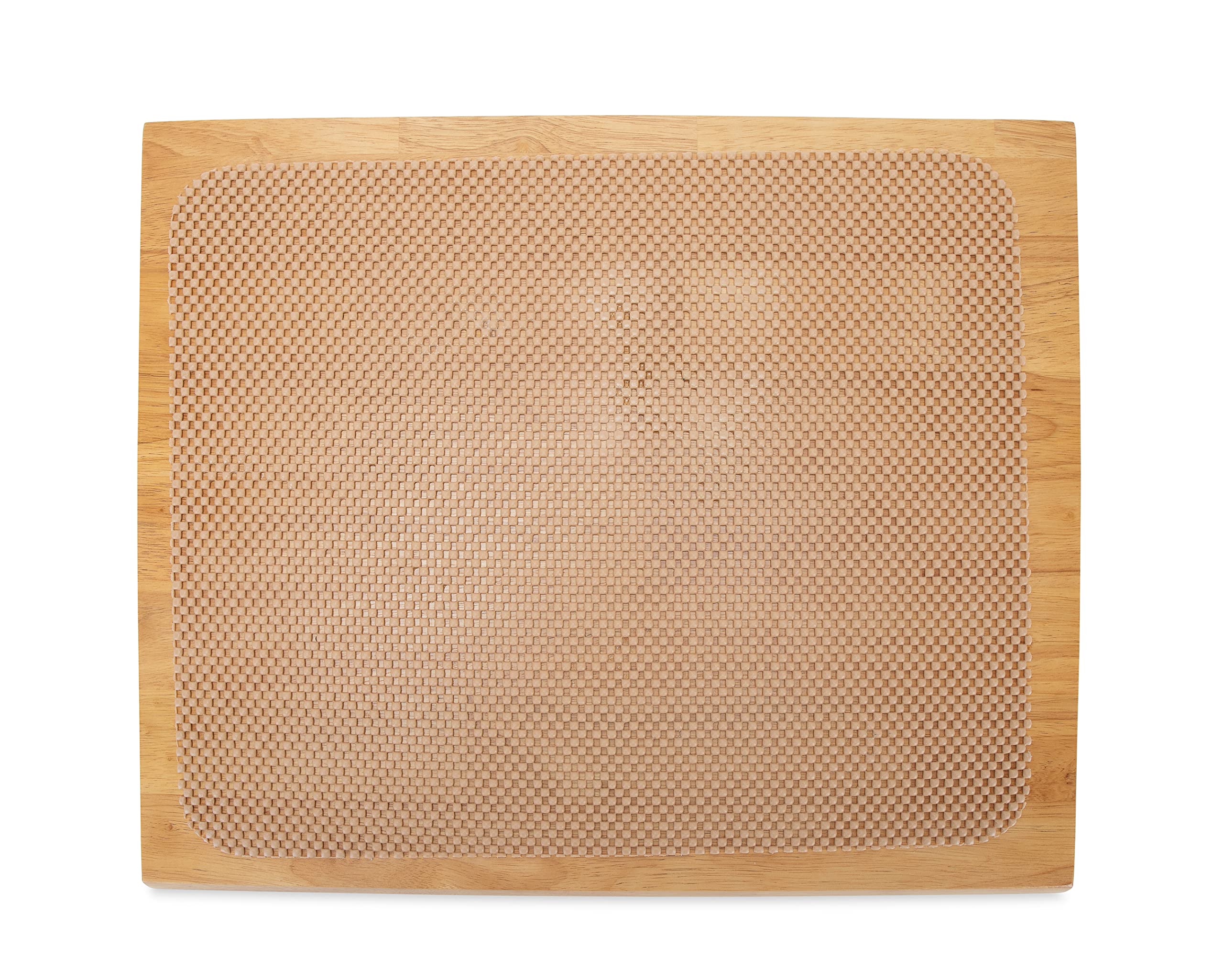 Camco Oak Accents Camper/RV Silent Top Stovetop Cover | Features Solid Oak-Finish Hardwood w/Non-Toxic Finish & 4 Non-Slip Rubbe