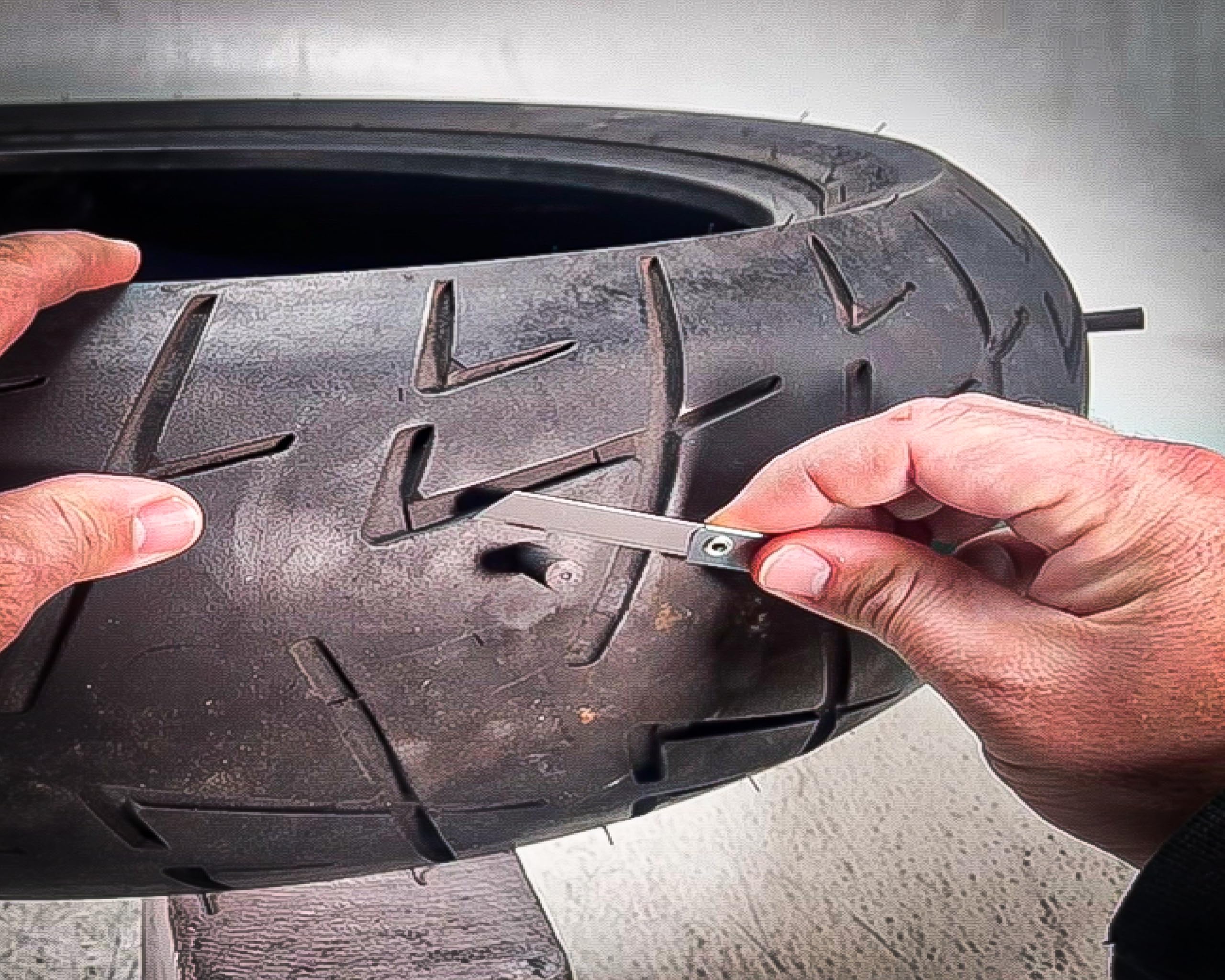 Stop & Go 5001 24 Piece Tubeless Mushroom Plug Tire Mobility Repair Kit & Air Compressor For Punctures & Flats On Car, Trucks, T