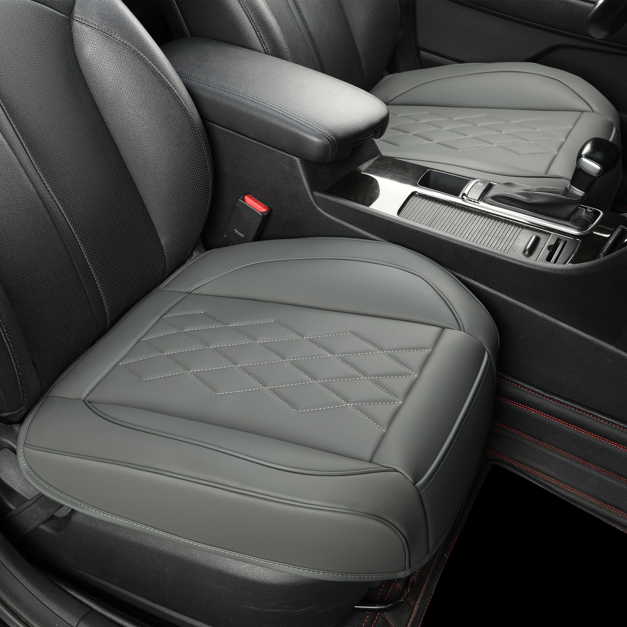 Jojobay 2Pack Leather Car Seat Cover,Bottom Seat Covers For Cars,Front Seat Protector,Fit For 95% Of Vehicles - Padded,Anti-Slip