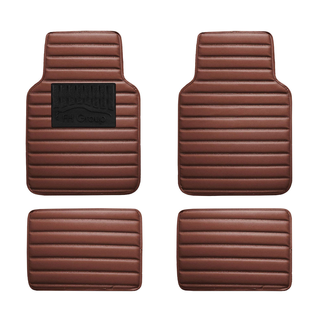 Fh Group Floor Mats - Faux Leather Floor Mats For Cars, Universal Fit Automotive Floor Mats, All Purpose Car Floor Mats, Pu Leat