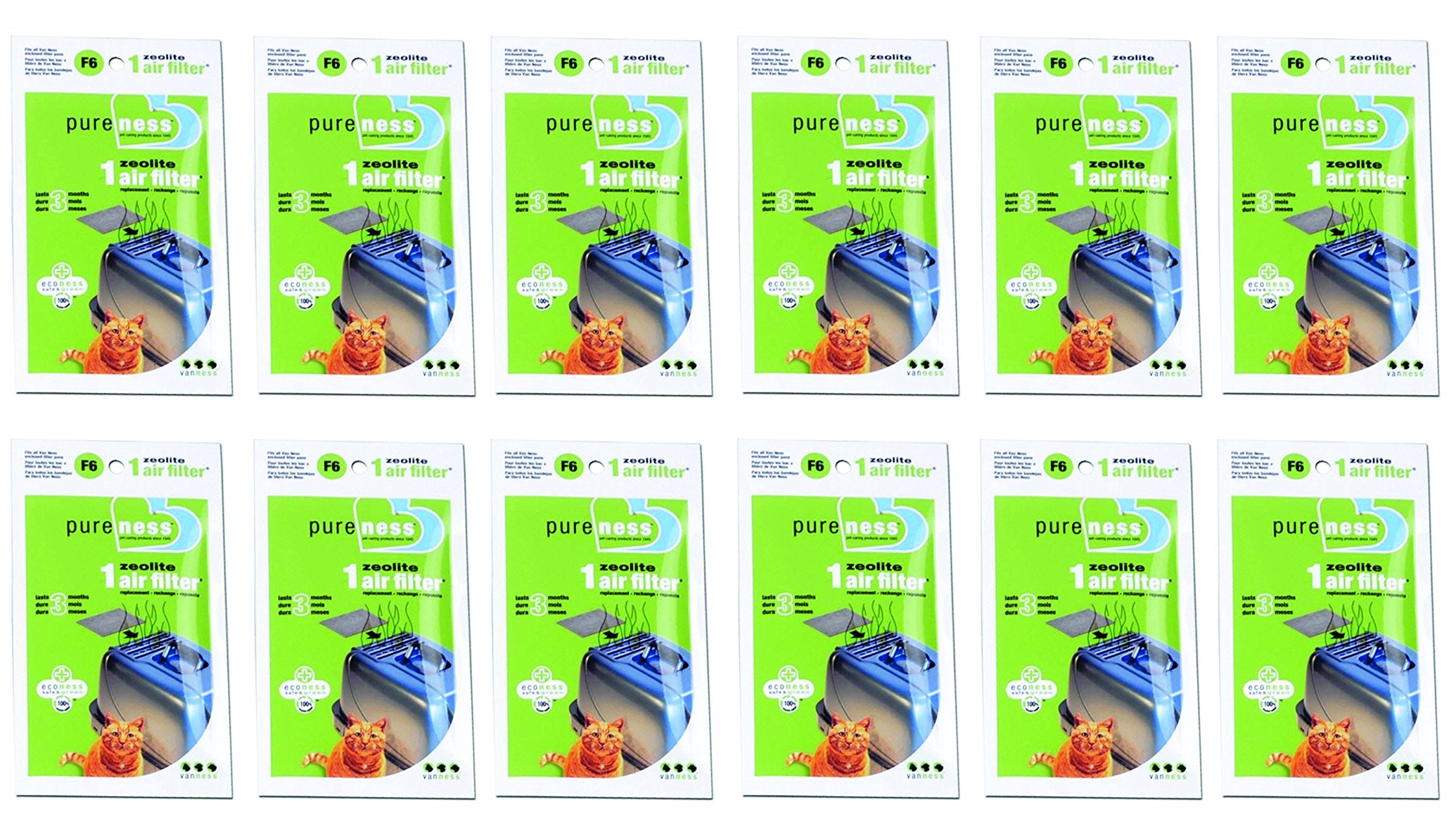 Pureness F6 Zeolite Air Filter (12 Pack - Case)