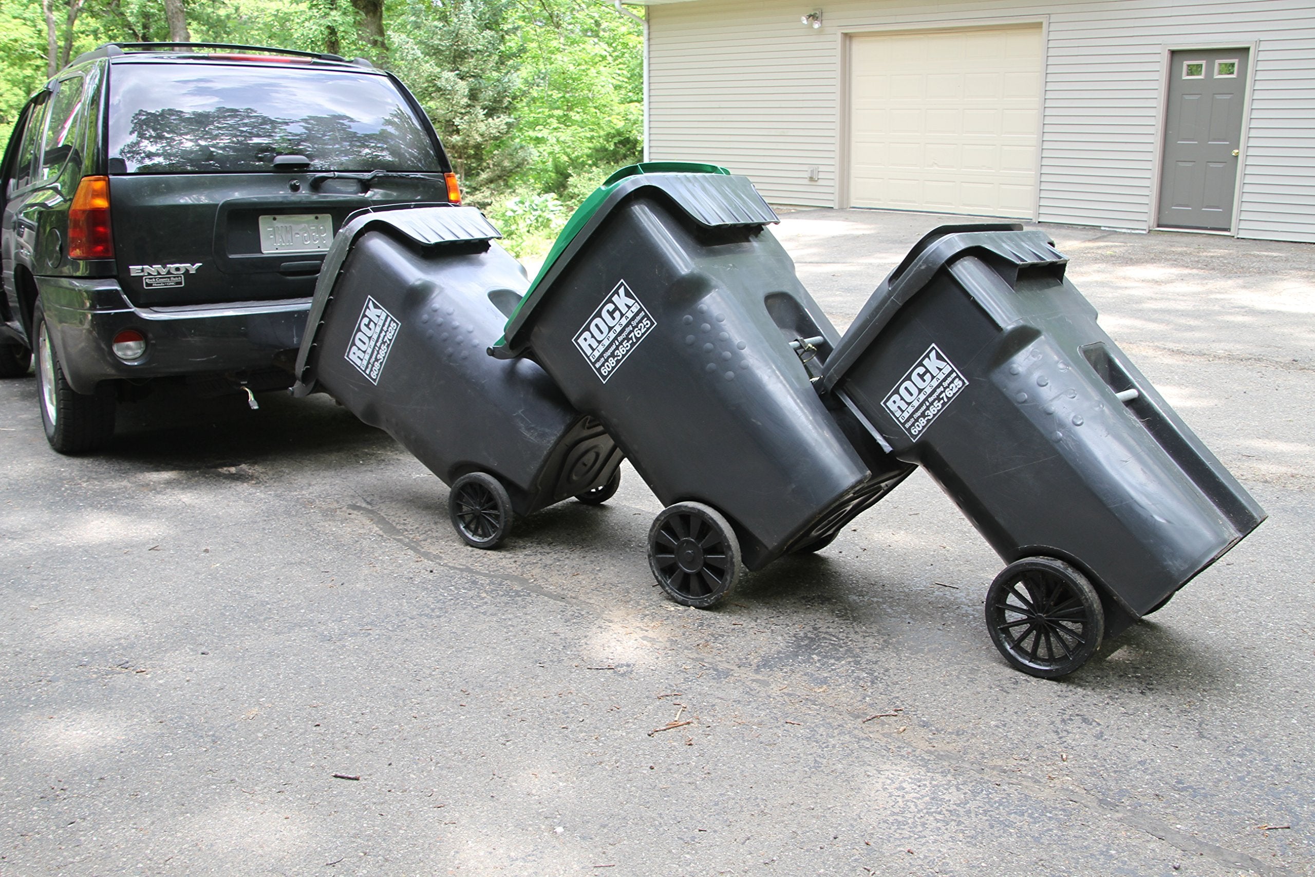Garbage Commander The Original Can Couplers To Hook Multiple Wheeled Trash Containers - Proudly Made In America