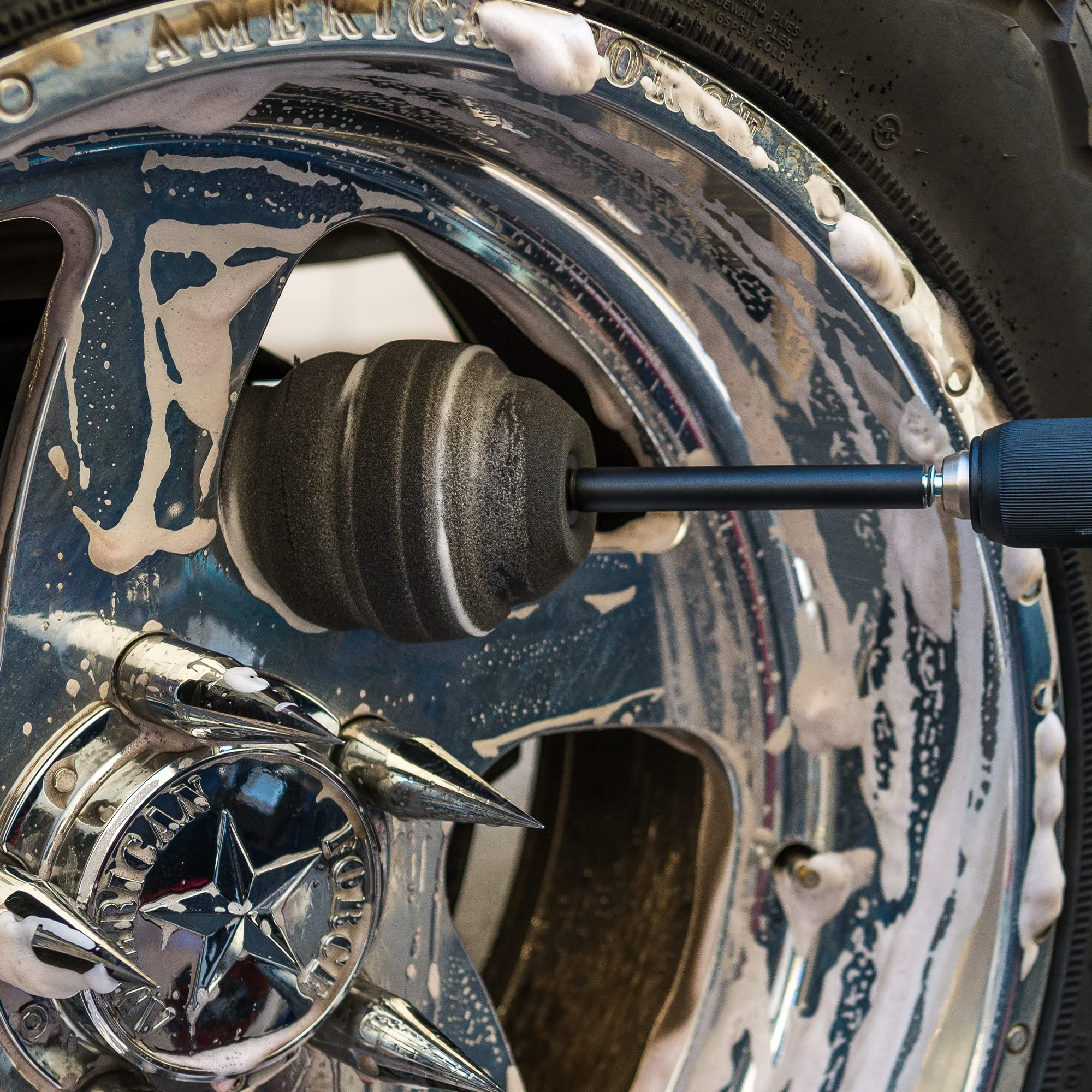 Chemical Guys Acc400 Ball Buster Wheel And Rim Polisher System, Safe For Cars, Trucks, Suvs, Rvs, Motorcycles & More (Drill Atta