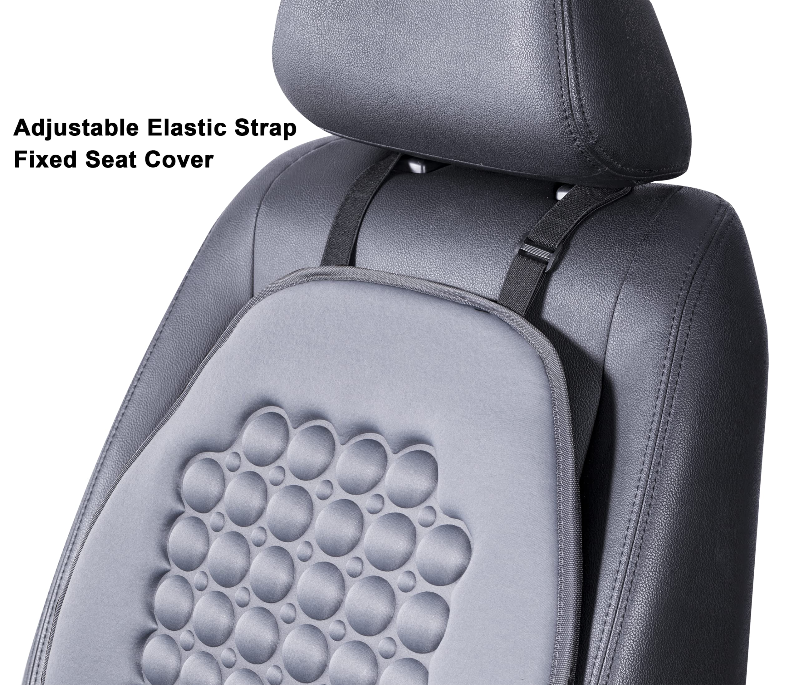 Fremont Auto Car Seat Cover Breathable Seat Protector- Made With Premium Polyester Fiber And Massage Magnet Bubble Cushion -Adju