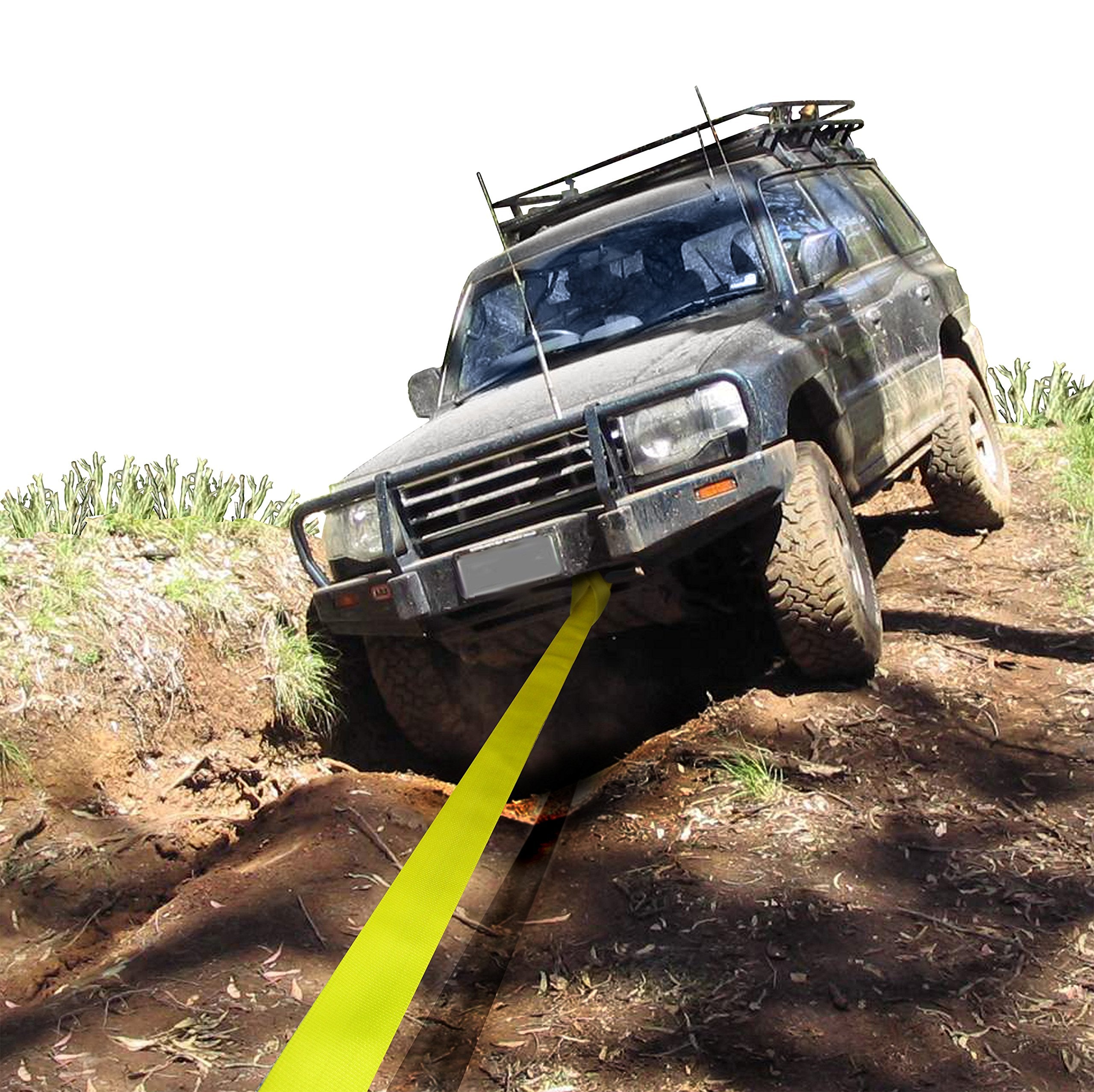 Keeper 02922 2'' X 20' Yellow Vehicle Recovery Tow Strap