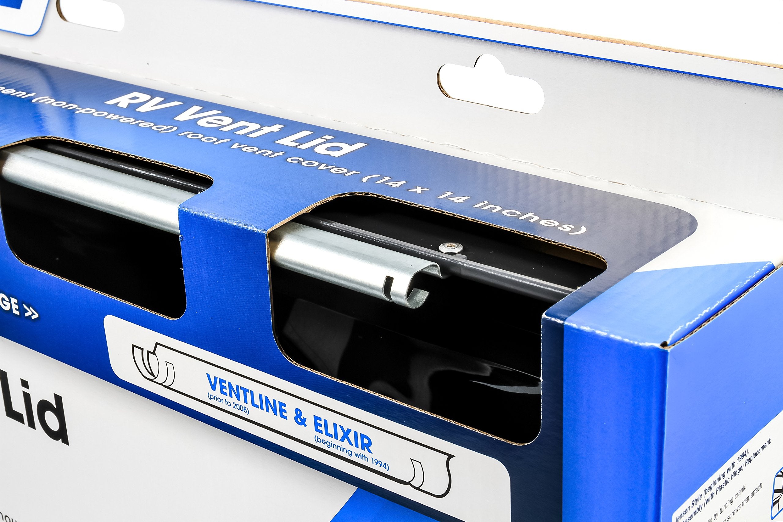 Camco Durable Replacement Vent Lid- Impact And Rust Resistant, Compatible With Ventline/Elixir (Smoke Tint) (40148)