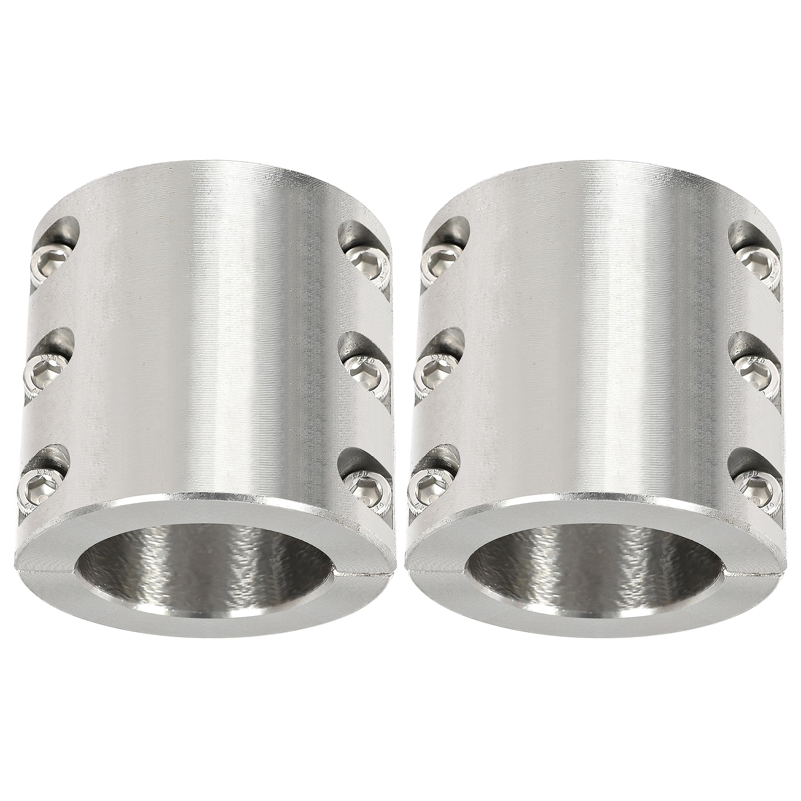 HECASA 2'' Split Collar Tube Clamps Compatible with UTV Roll Bar Connector Weldable Tube Clamps Mounts 2 Pcs