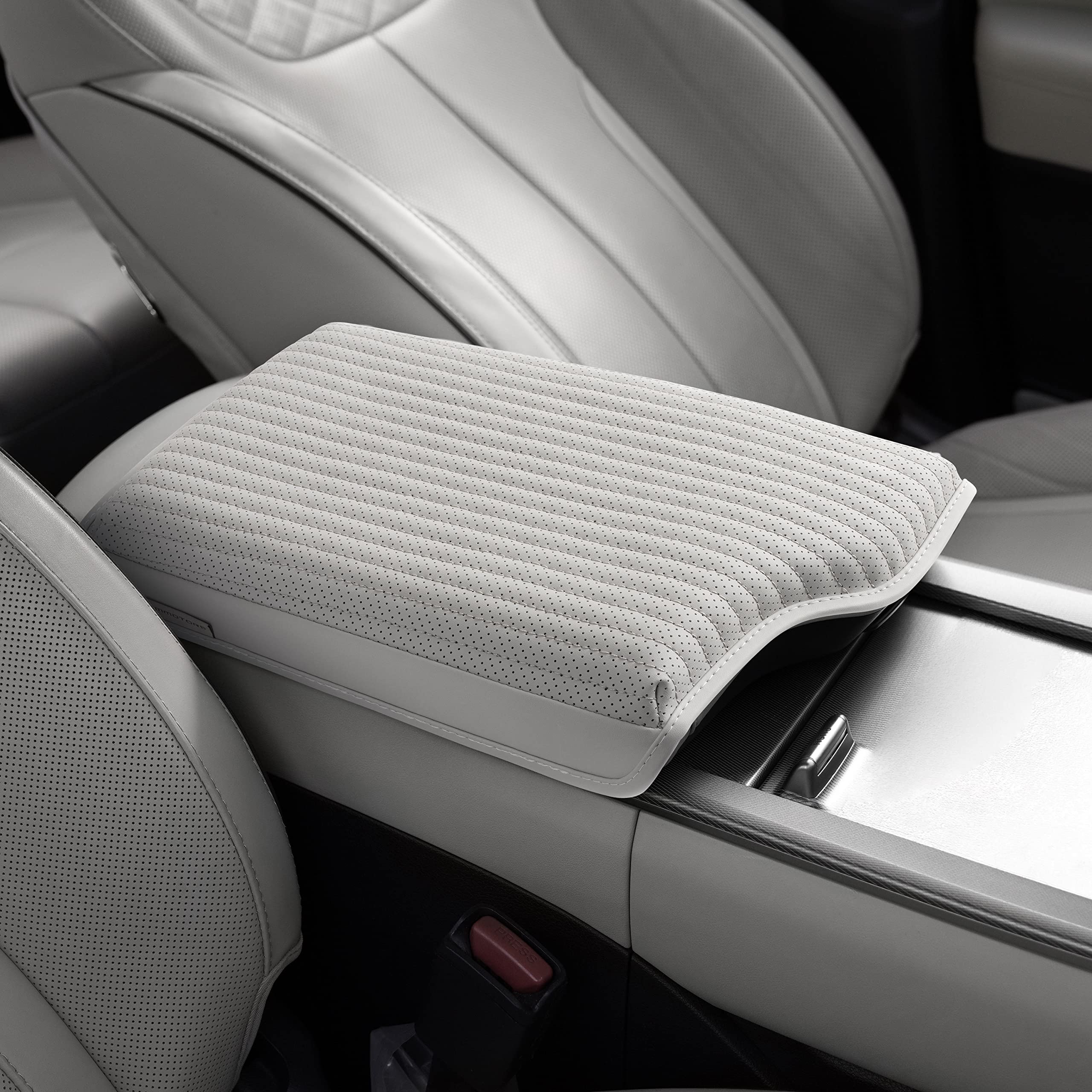 Kmmotors Palisade (2023 Facelift Design Beige) Center Console Cover, Armrest Cushion, Palisade Accessories