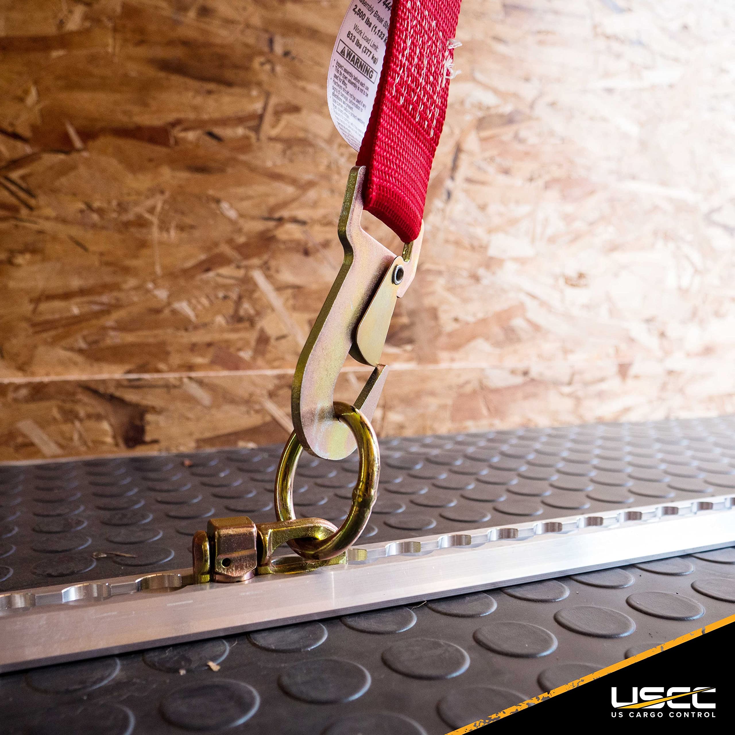 US Cargo Control 12 Inch Angled L Track, Sloped Edge Design, Easily Secure Motorcycles, ATVs, Dirt Bikes, Utility Tractors, and More, Use On Pickup Trucks, Vans, Or Enclosed Trailers