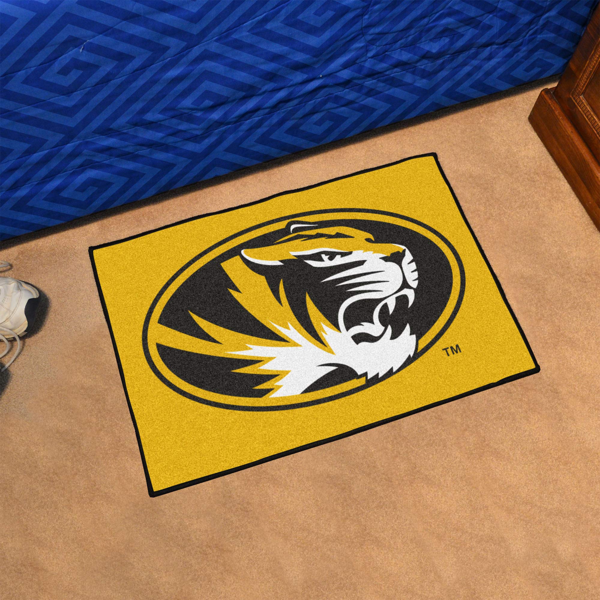 Fanmats 3283 Missouri Tigers Starter Mat Accent Rug - 19In. X 30In. | Sports Fan Home Decor Rug And Tailgating Mat