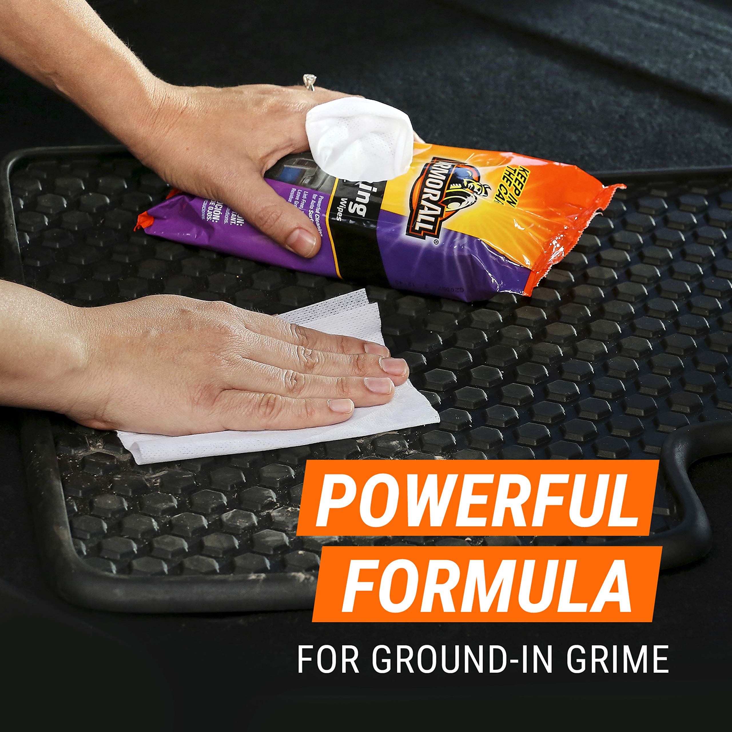 Armor All Car Interior Cleaner Wipes, Interior Cleaning Wipes For Cars, Trucks, Motorcycles, 60 Each