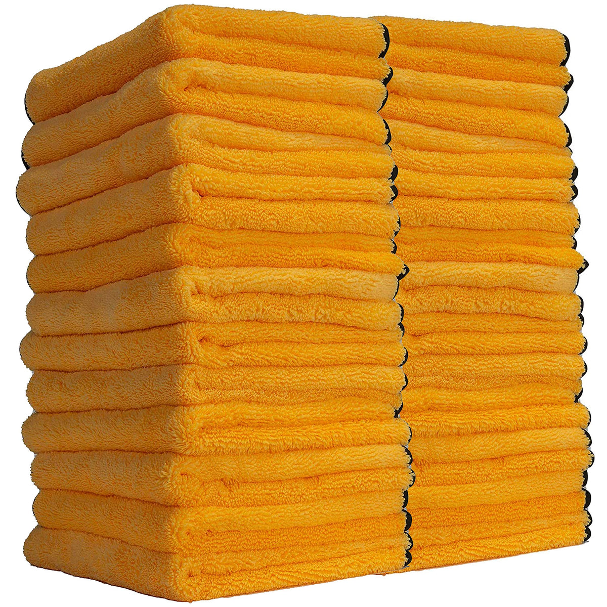 Chemical Guys Mic_506_24 Professional Grade Premium Microfiber Towels, Gold (16 Inch X 16 Inch) (Pack Of 24) - Safe For Car Wash