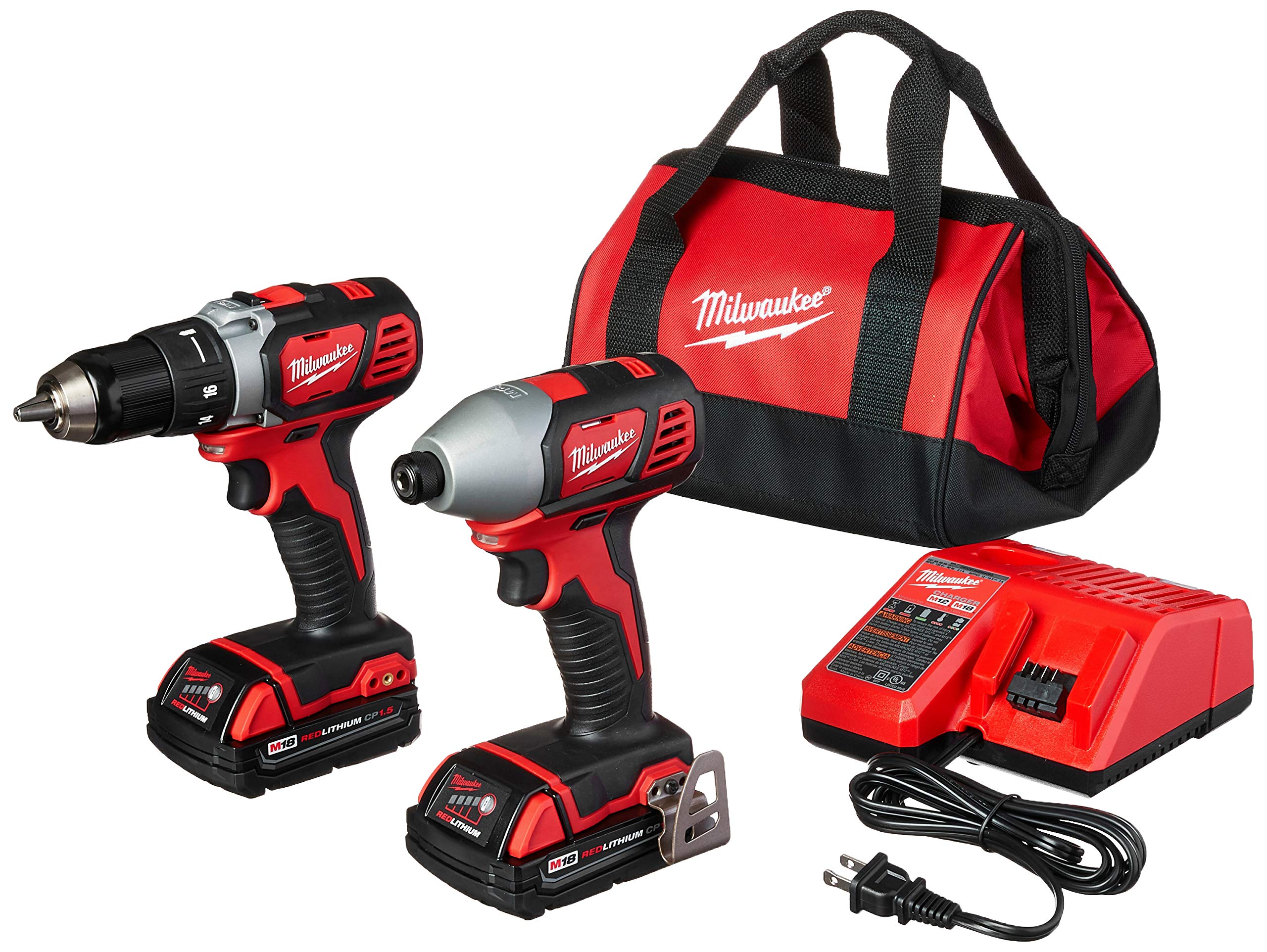 Milwaukee 2691-22 18-Volt Compact Drill And Impact Driver Combo Kit