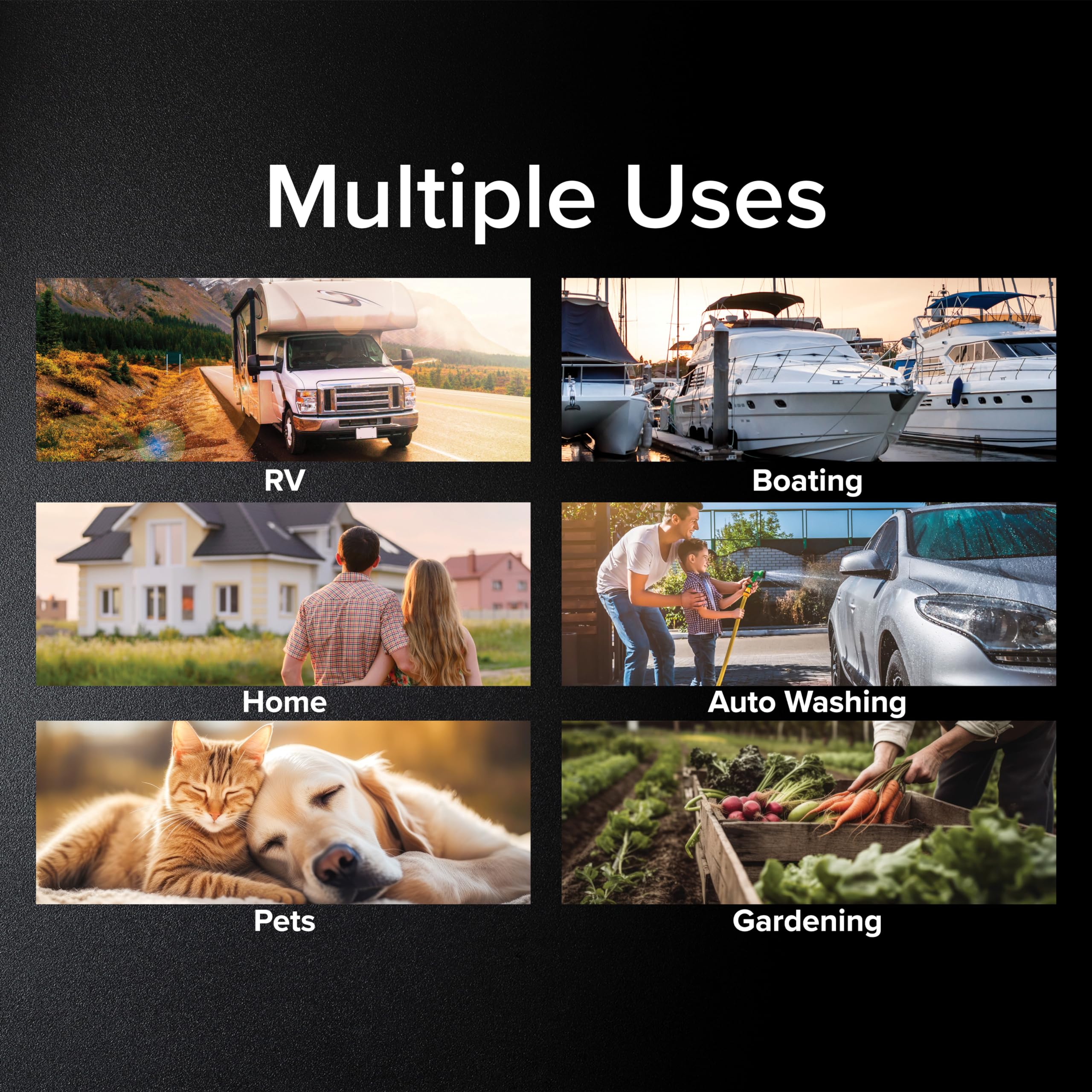 Camco TastePURE 10-Foot Premium Camper/RV Drinking Water Hose - Features a Heavy-Duty No-Kink Design with Strain Relief Ends & 5/8-Inch Inside Diameter - NSF Drinking Water Safe Certified (22823)