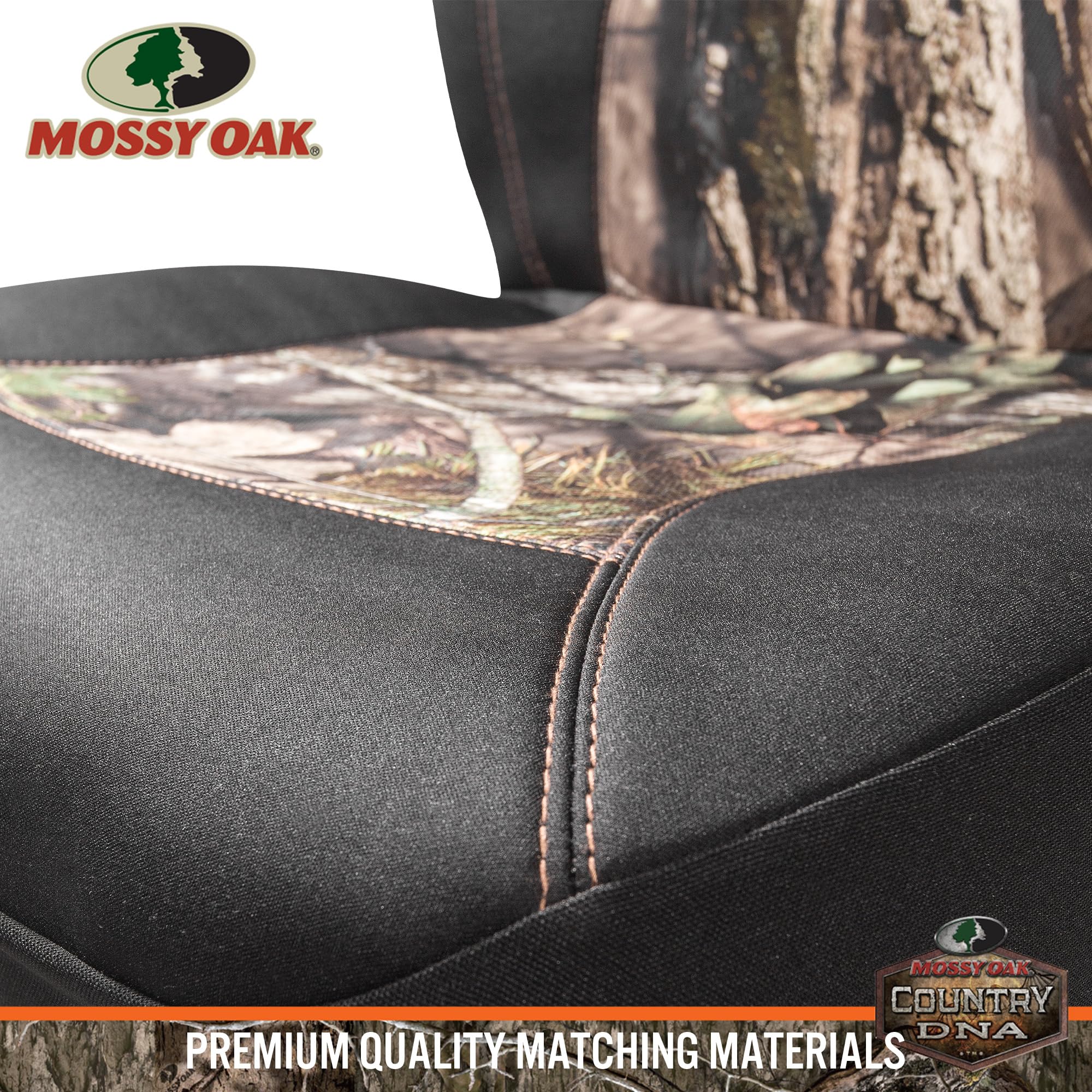 Mossy Oak Low Back Camo Seat Covers, Airbag Compatible, Universal Fit, Fits Most Bucket Seats - Made With Premium Waterproof Neo